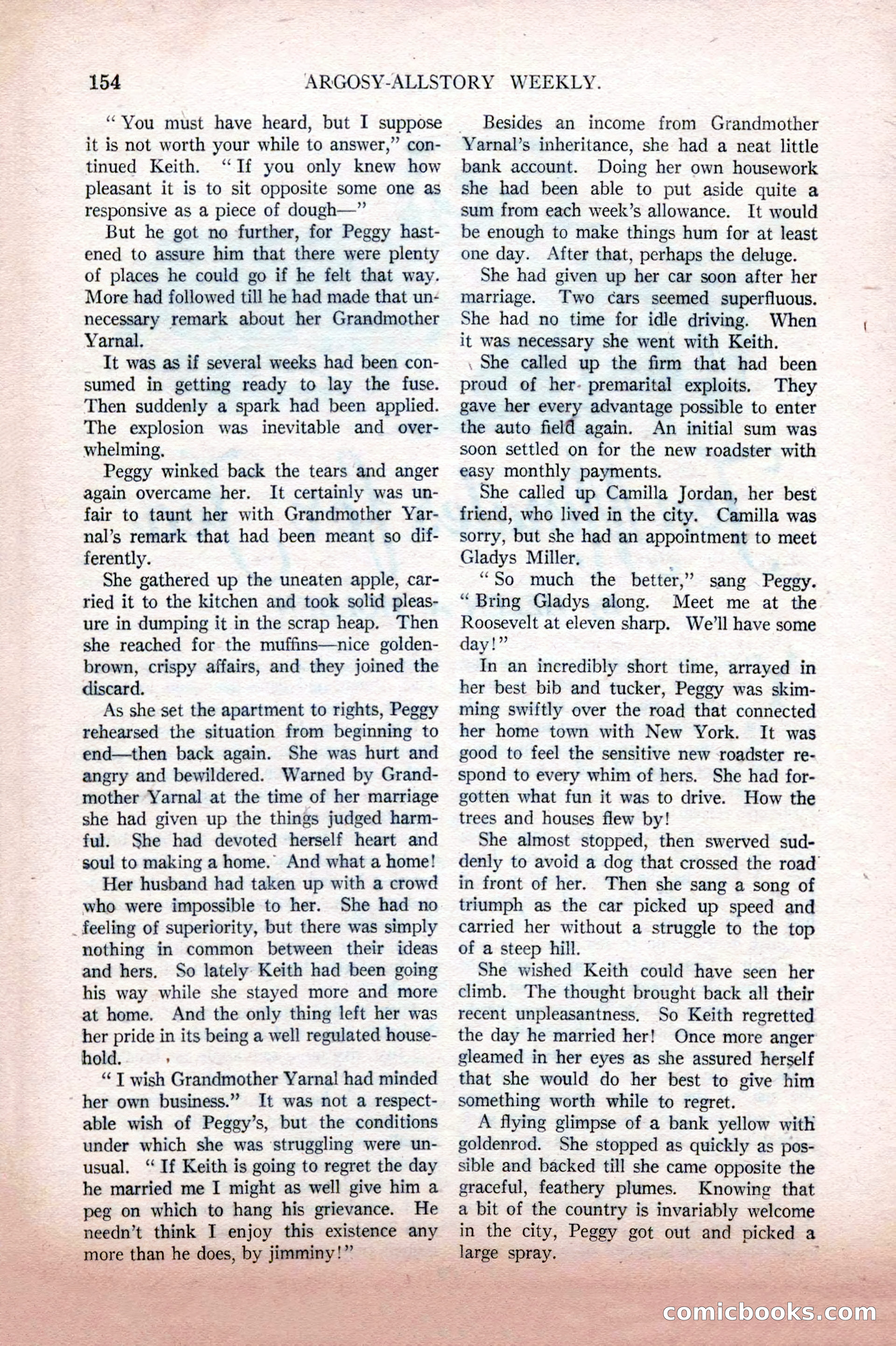 Argosy All-Story Weekly, February 12, 1927 — page 160 of 168