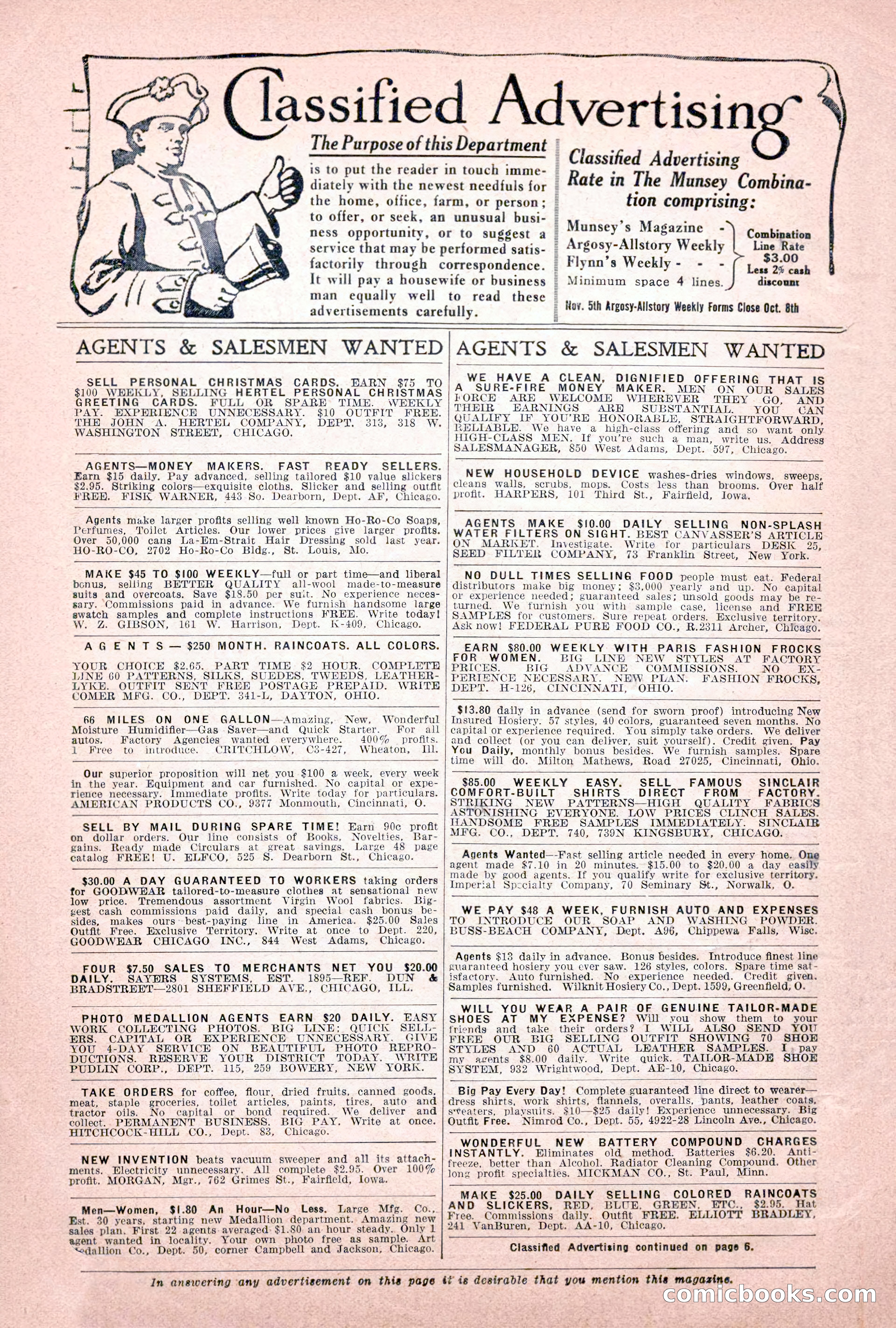 Argosy All-Story Weekly, Vol. 189, No. 4 — page 6 of 180
