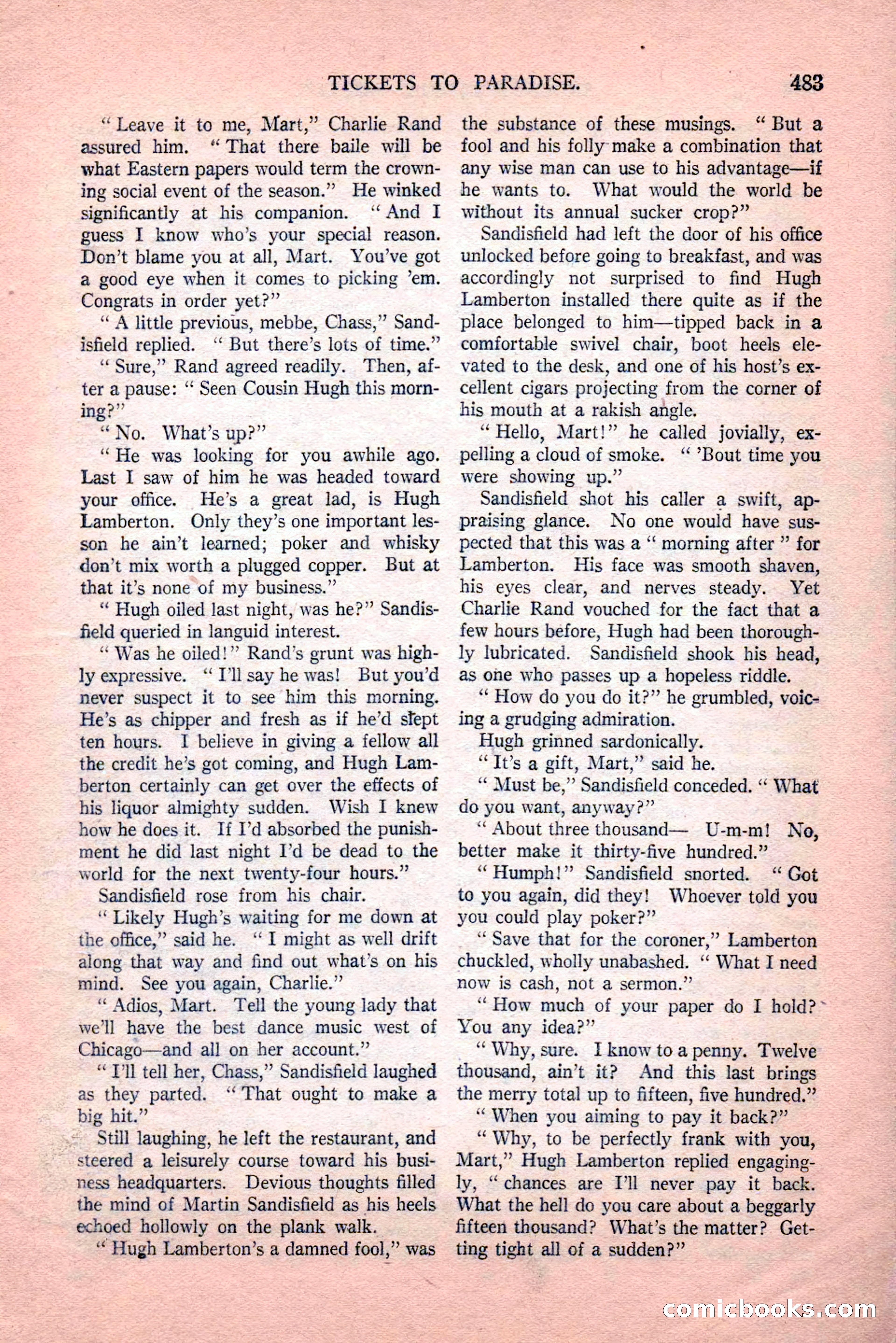 Argosy All-Story Weekly, Vol. 189, No. 4 — page 13 of 180