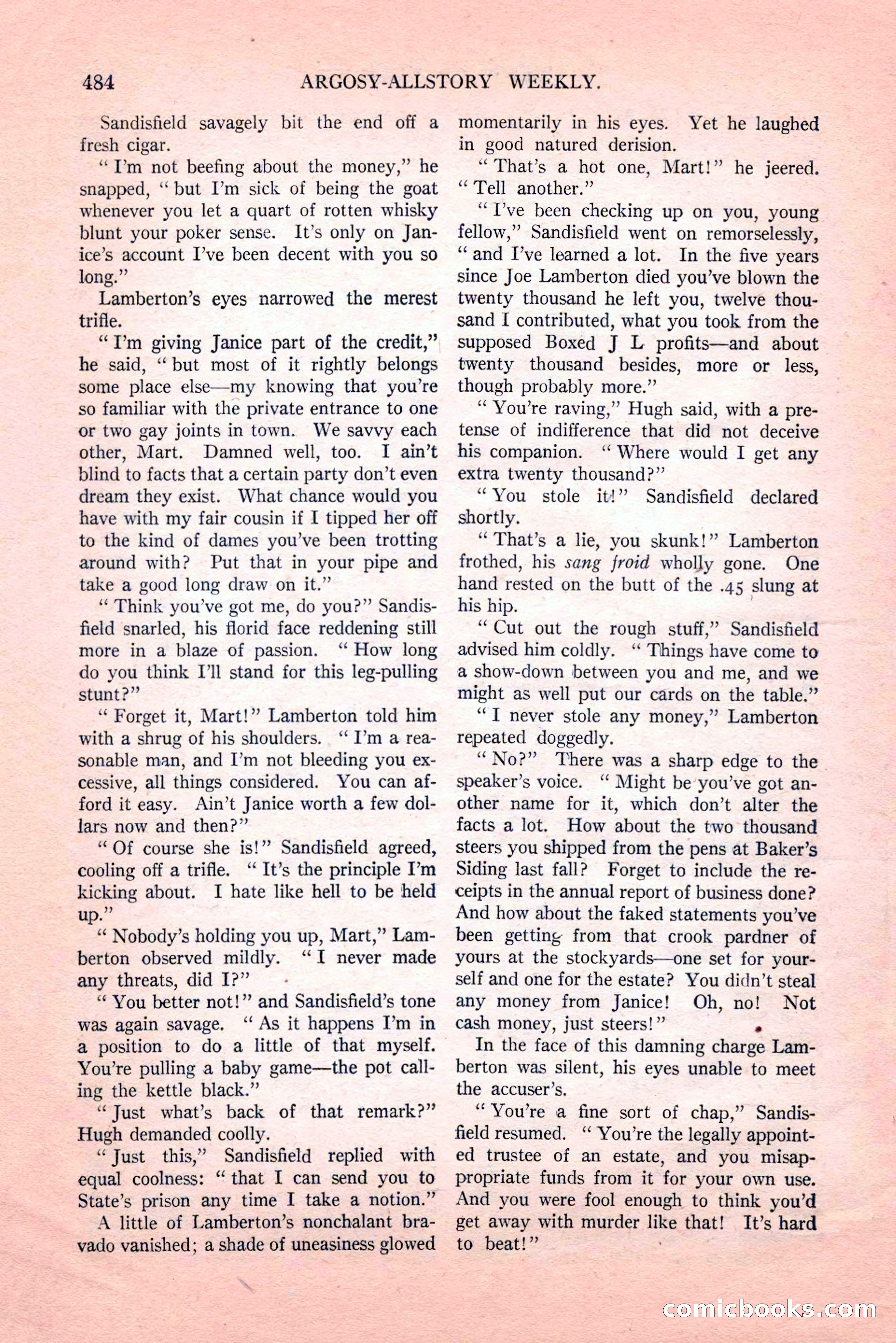Argosy All-Story Weekly, Vol. 189, No. 4 — page 14 of 180
