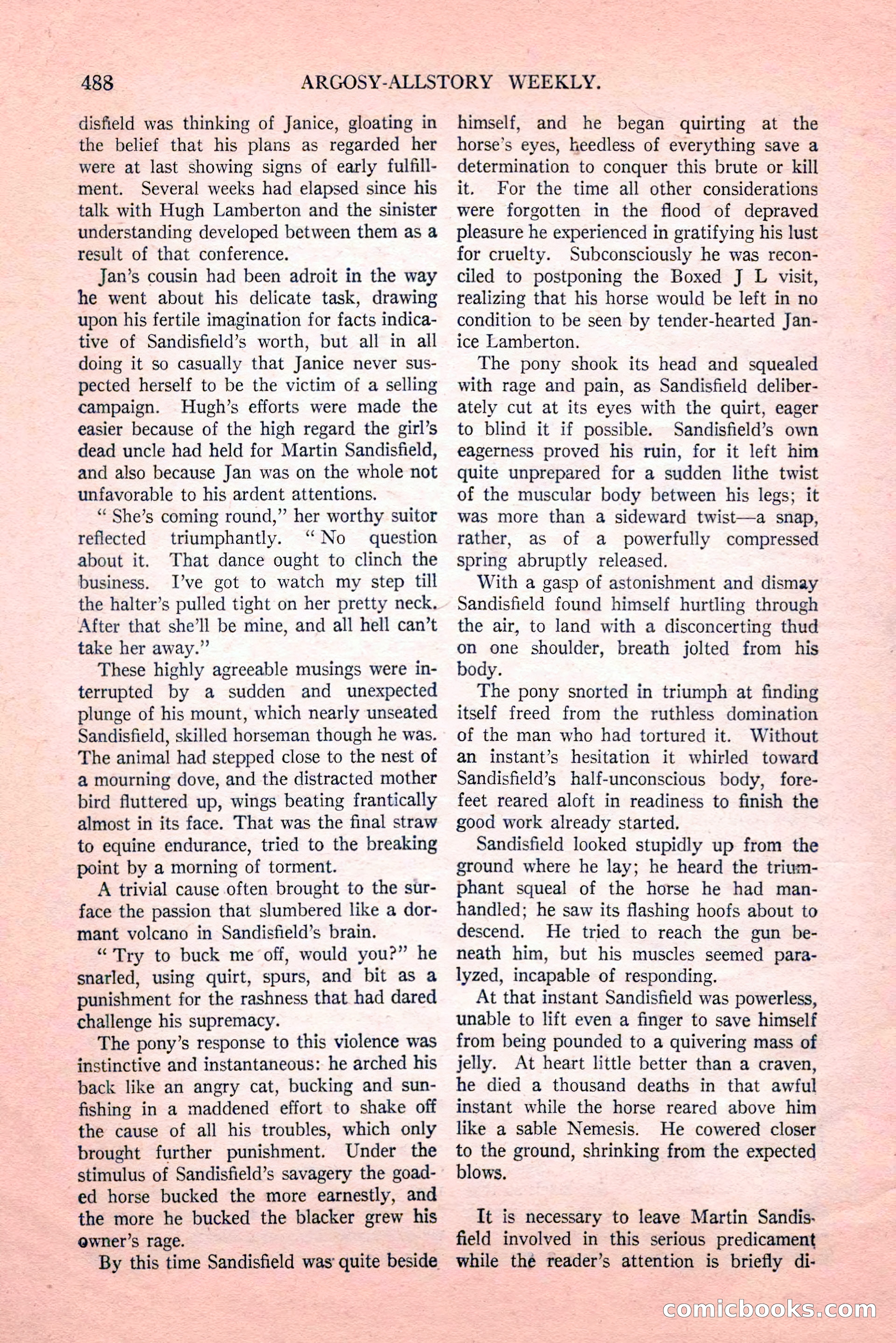 Argosy All-Story Weekly, Vol. 189, No. 4 — page 18 of 180