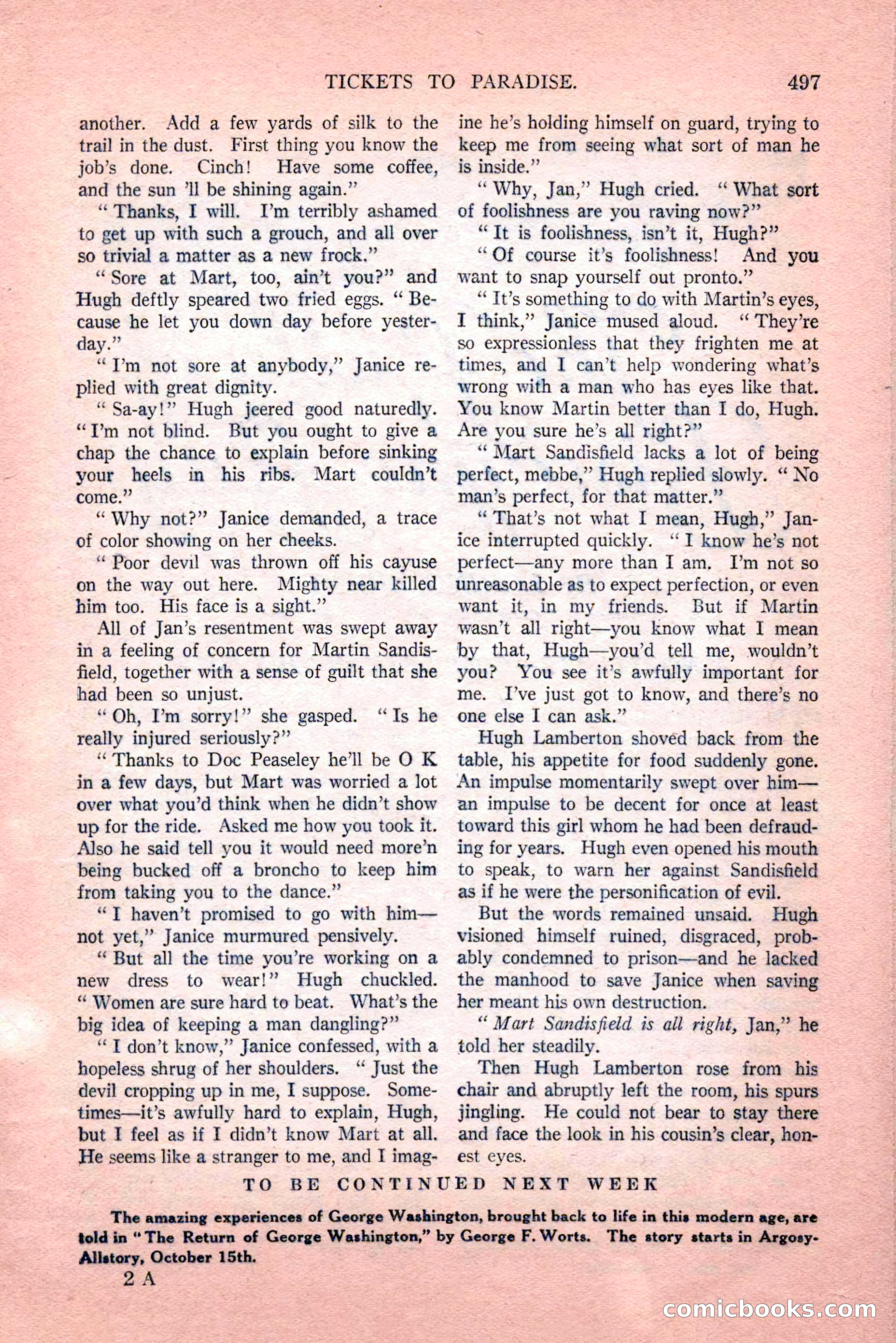 Argosy All-Story Weekly, Vol. 189, No. 4 — page 27 of 180