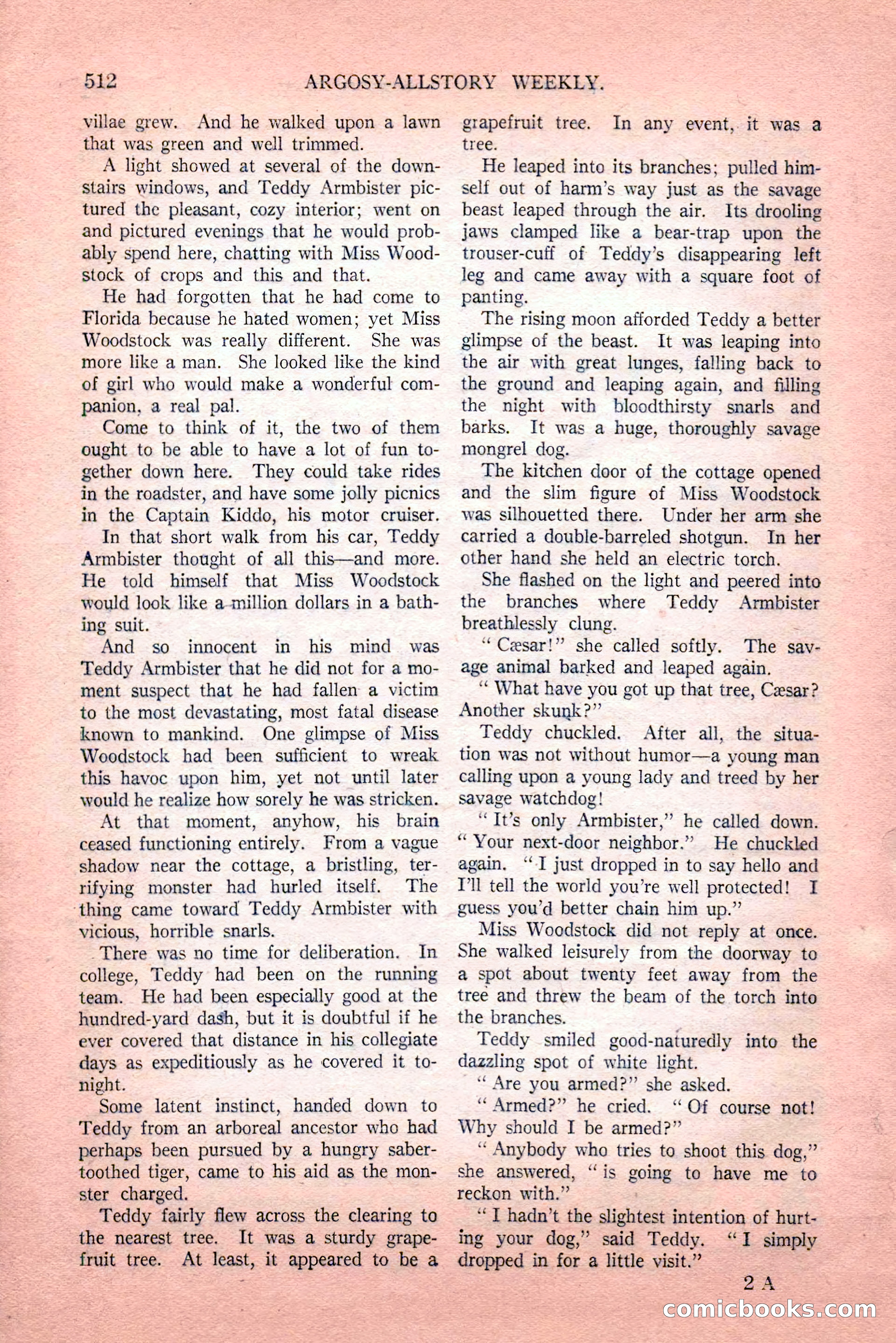 Argosy All-Story Weekly, Vol. 189, No. 4 — page 42 of 180
