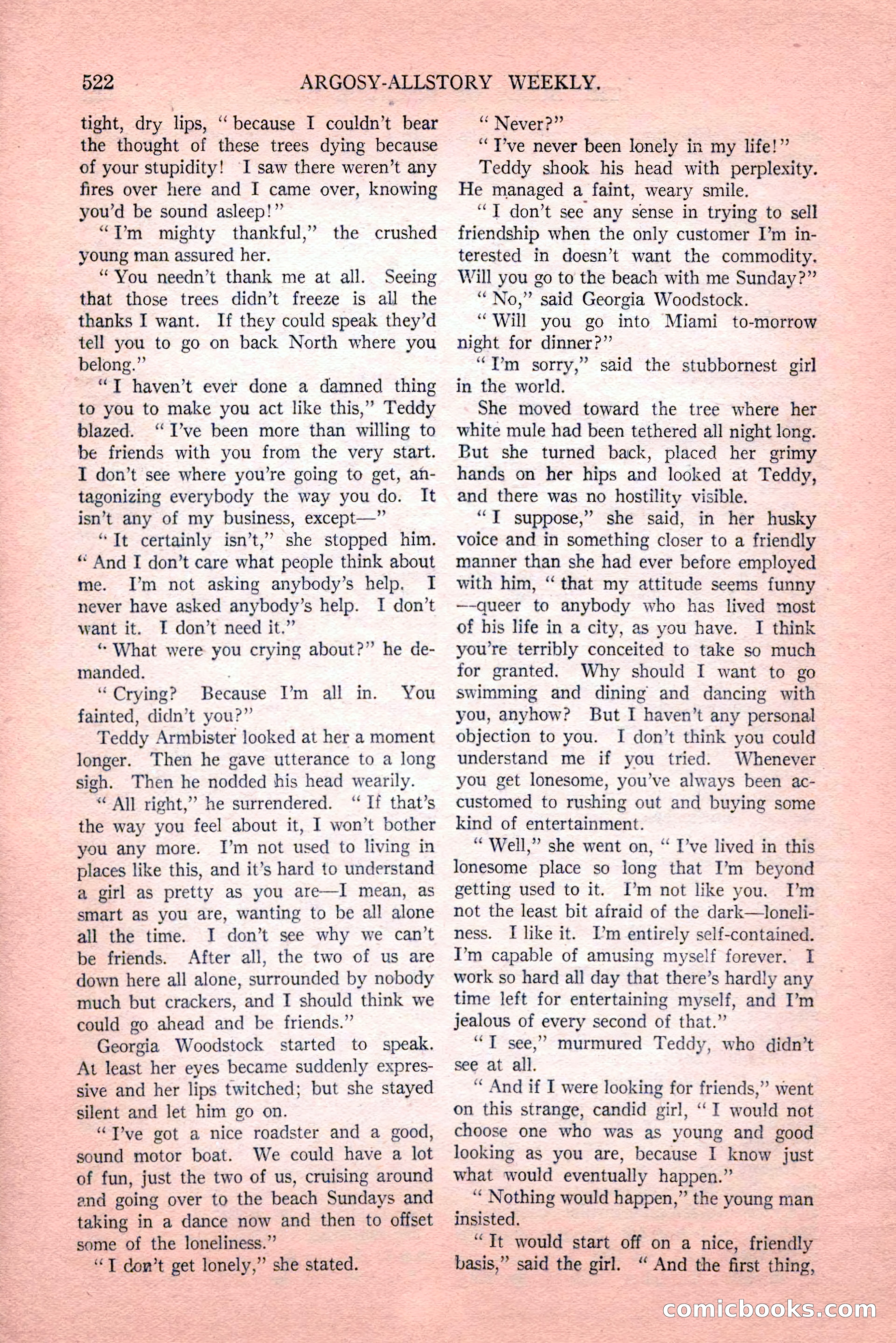 Argosy All-Story Weekly, Vol. 189, No. 4 — page 52 of 180