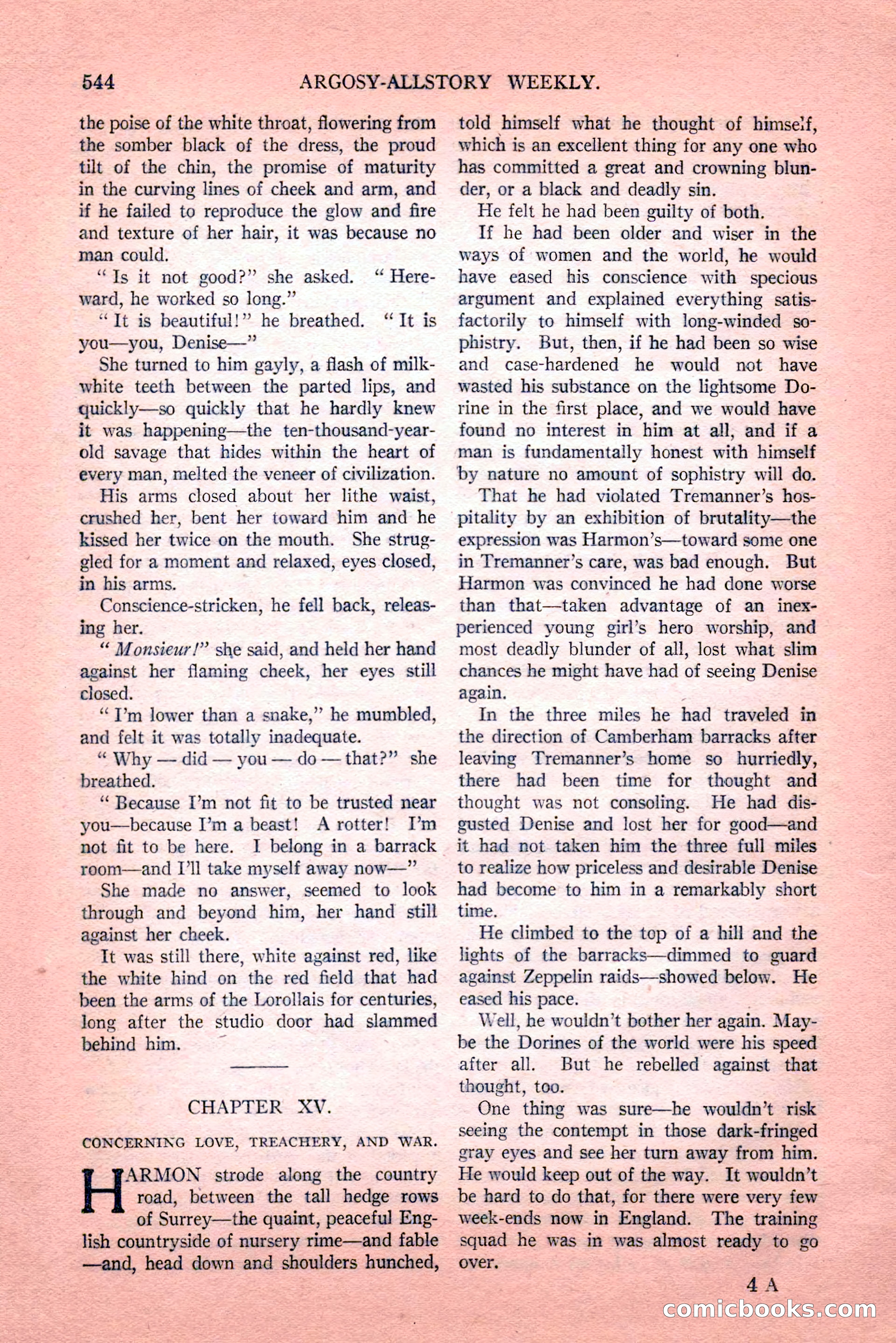 Argosy All-Story Weekly, Vol. 189, No. 4 — page 74 of 180