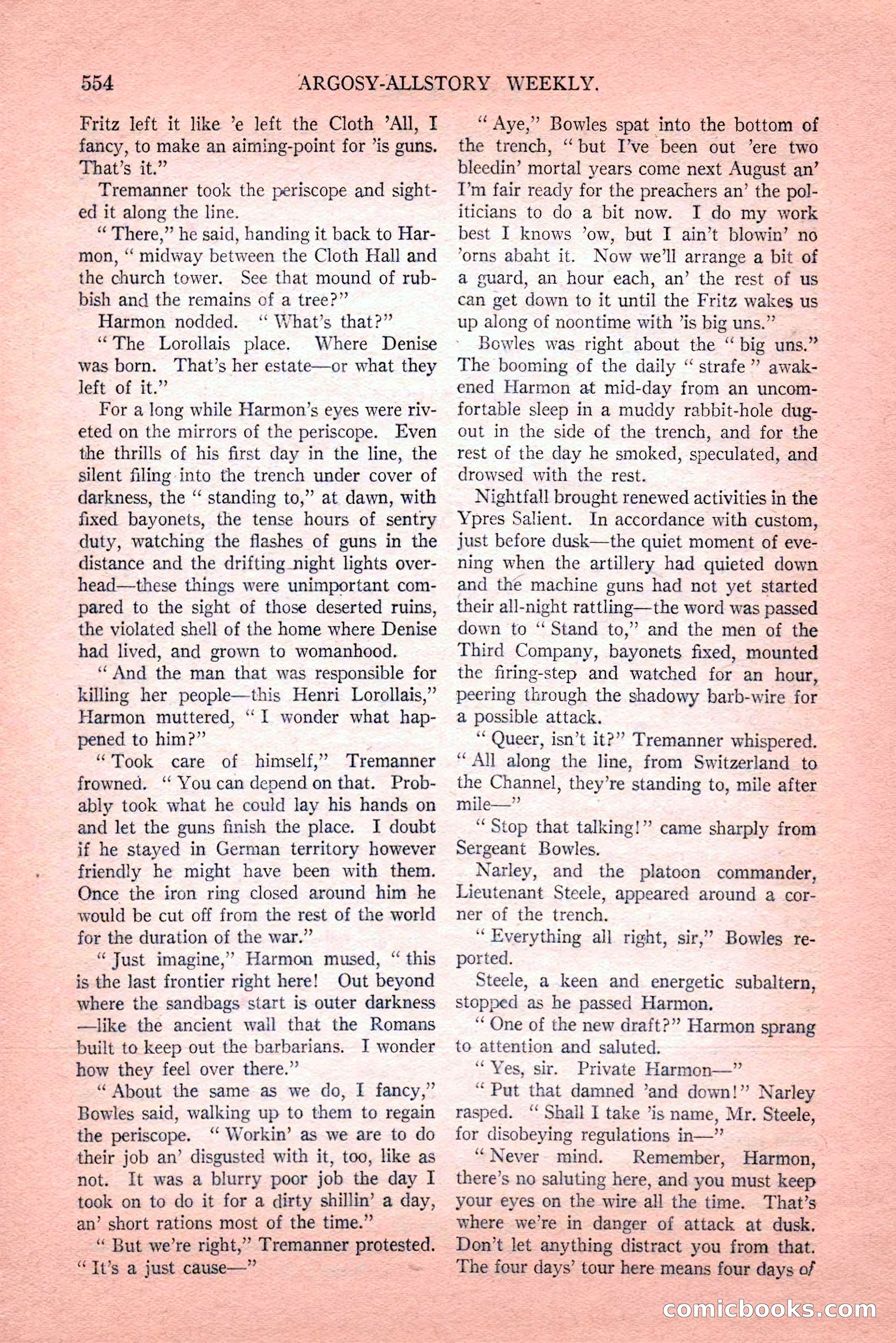 Argosy All-Story Weekly, Vol. 189, No. 4 — page 84 of 180