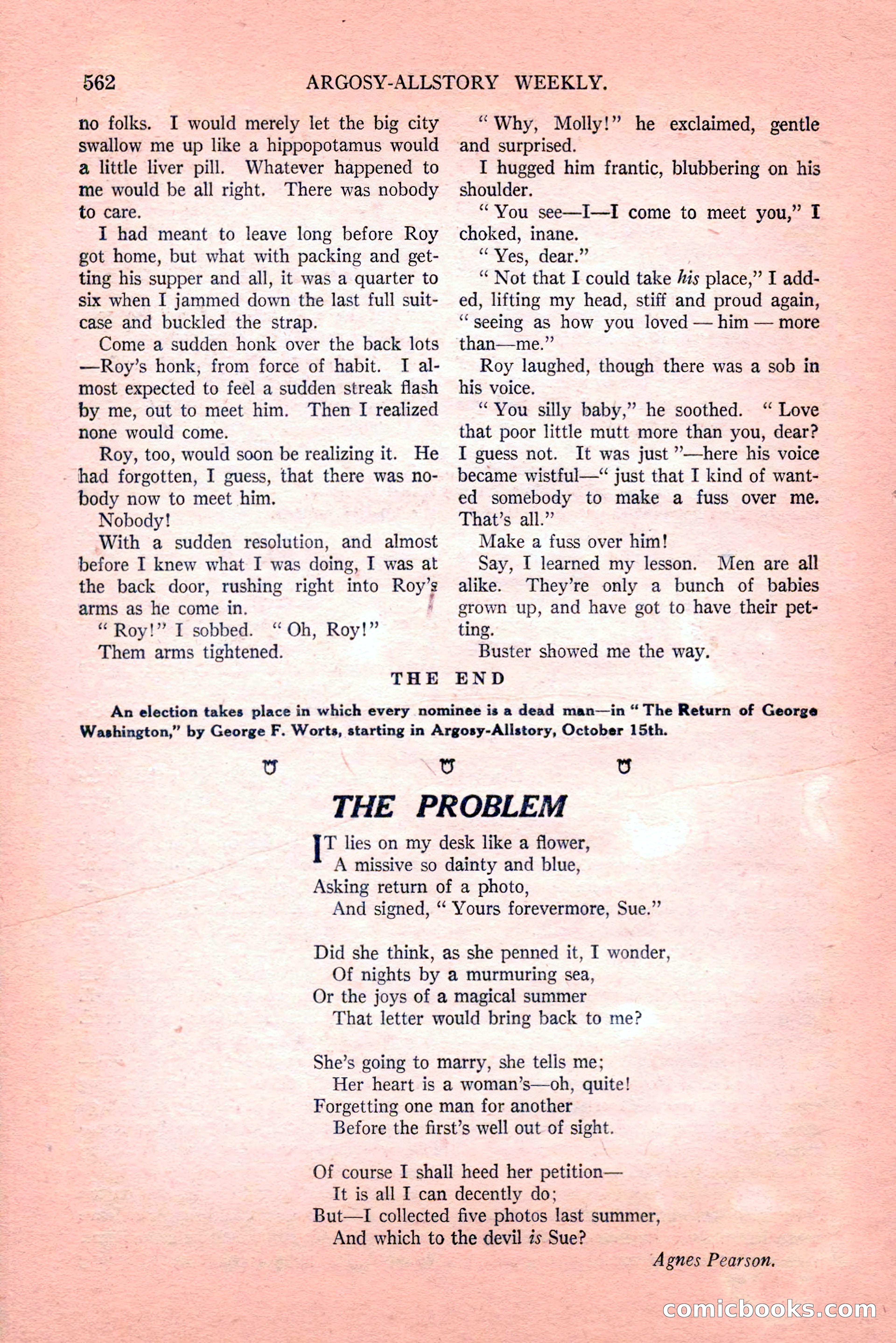 Argosy All-Story Weekly, Vol. 189, No. 4 — page 92 of 180