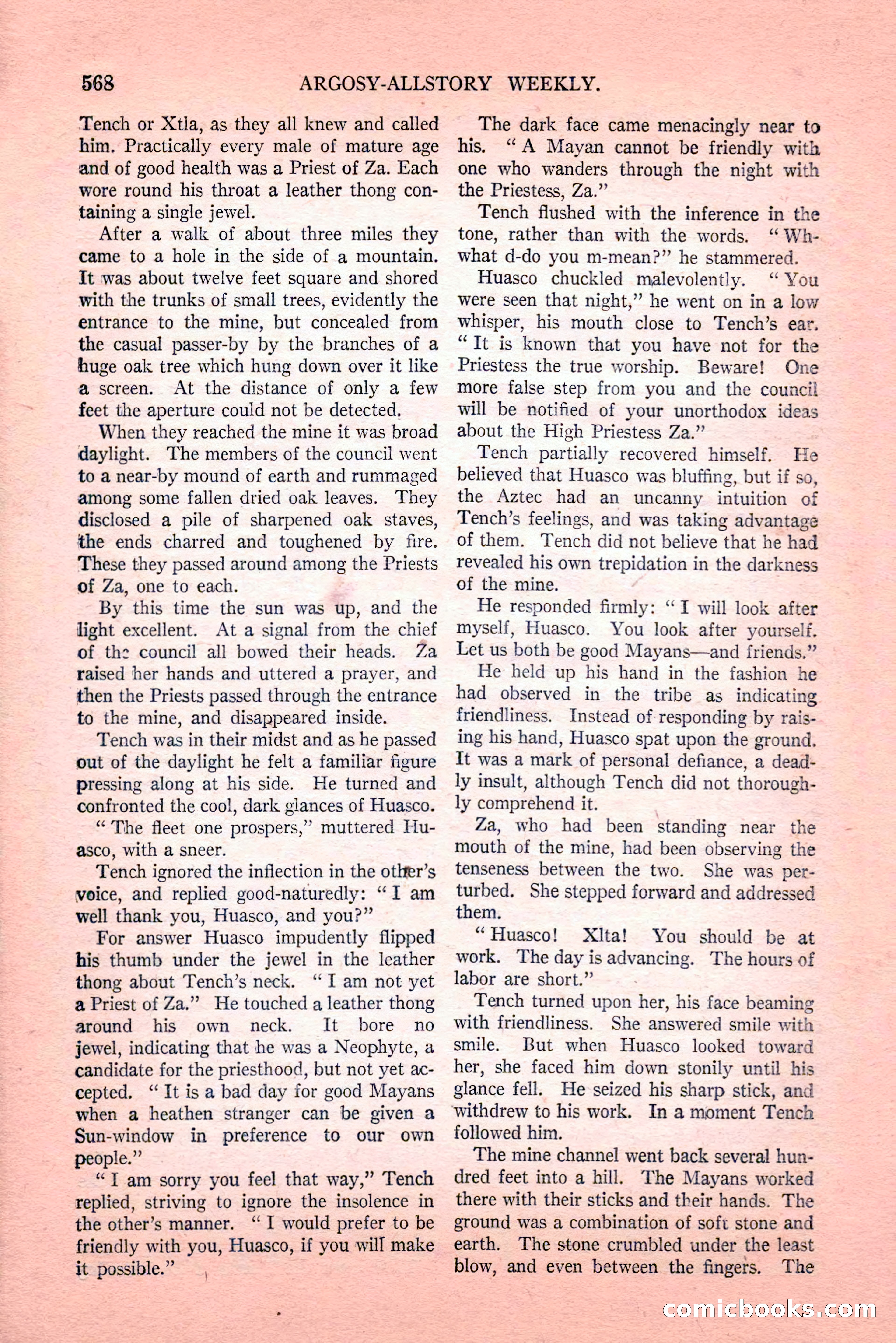 Argosy All-Story Weekly, Vol. 189, No. 4 — page 98 of 180