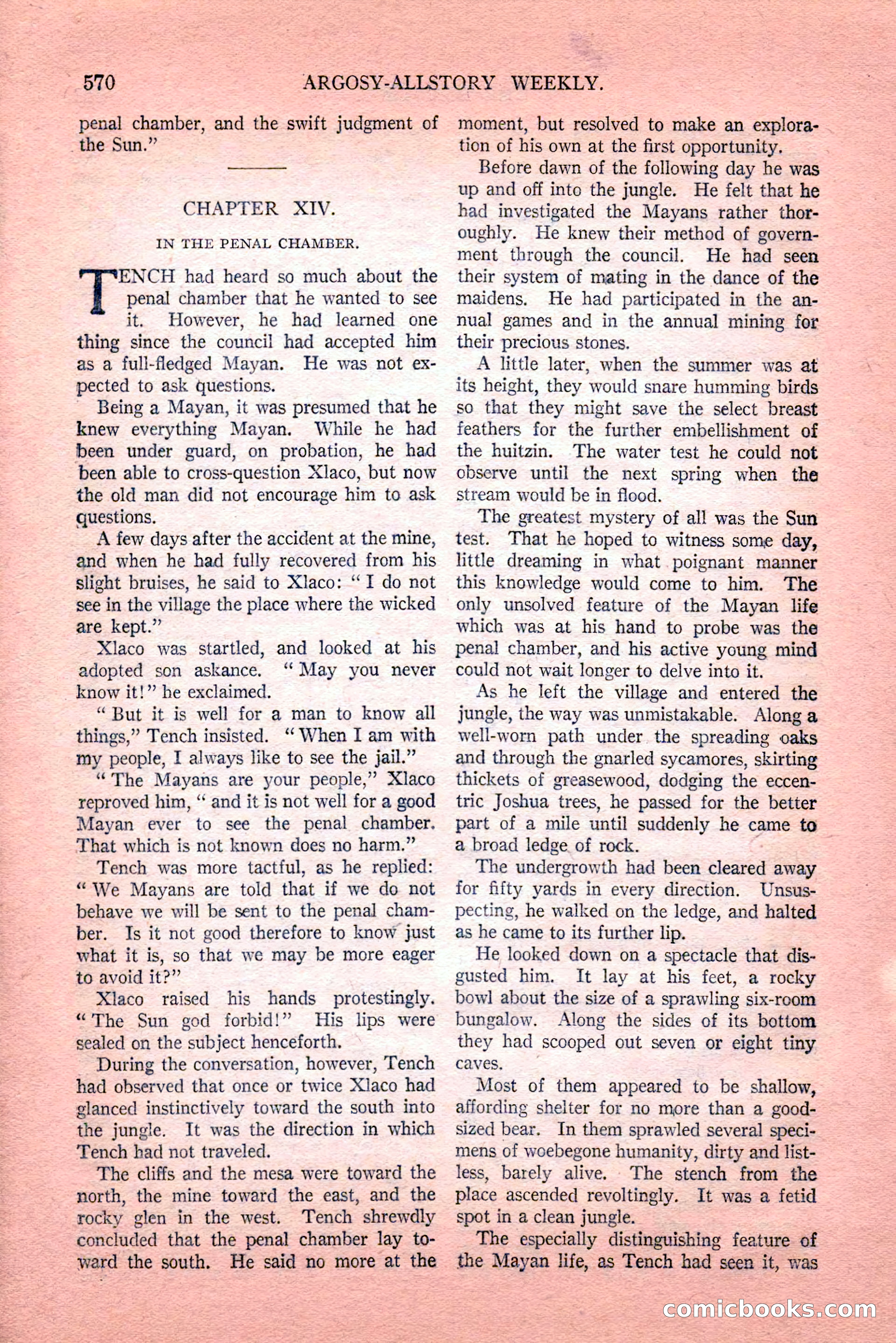 Argosy All-Story Weekly, Vol. 189, No. 4 — page 100 of 180