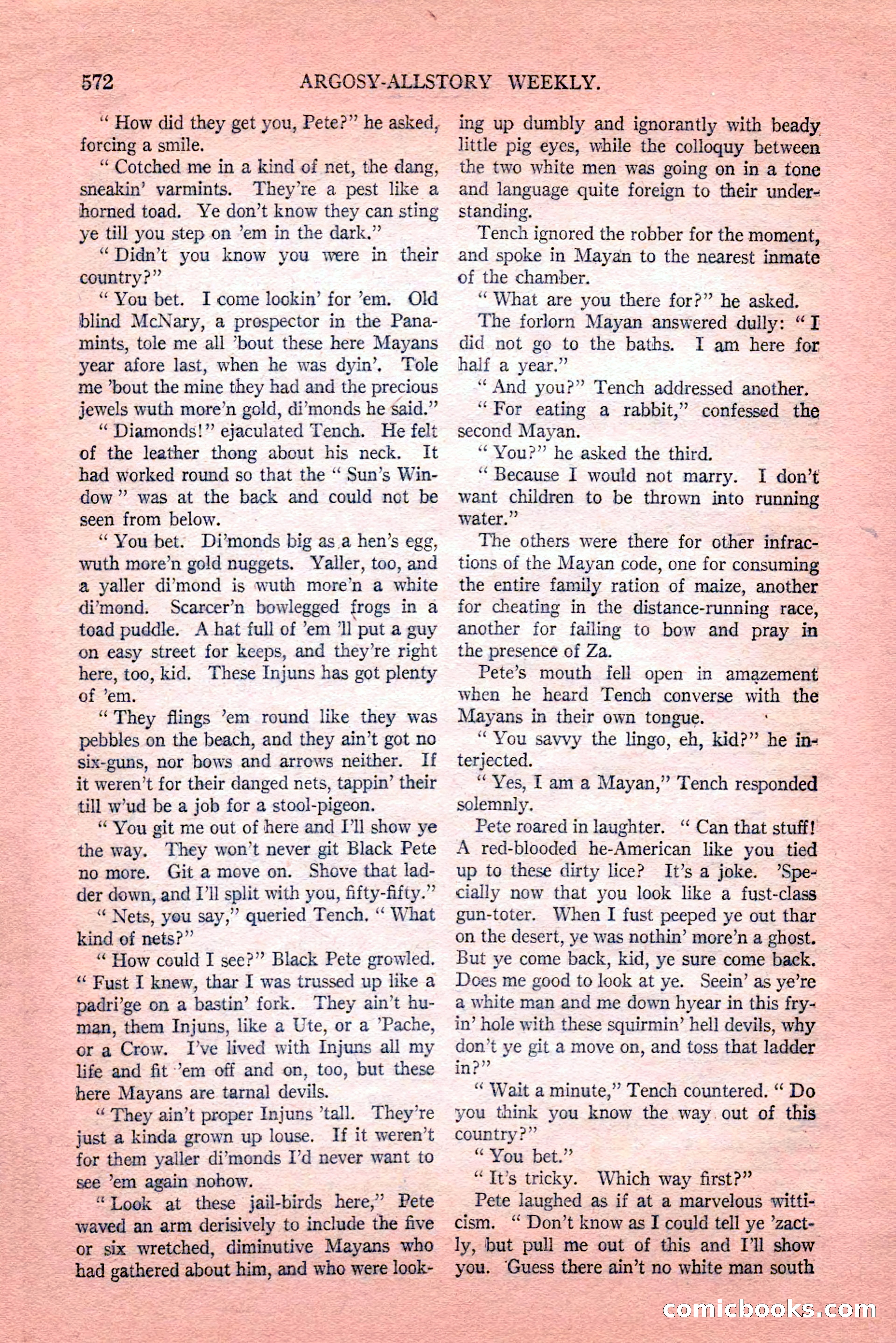 Argosy All-Story Weekly, Vol. 189, No. 4 — page 102 of 180