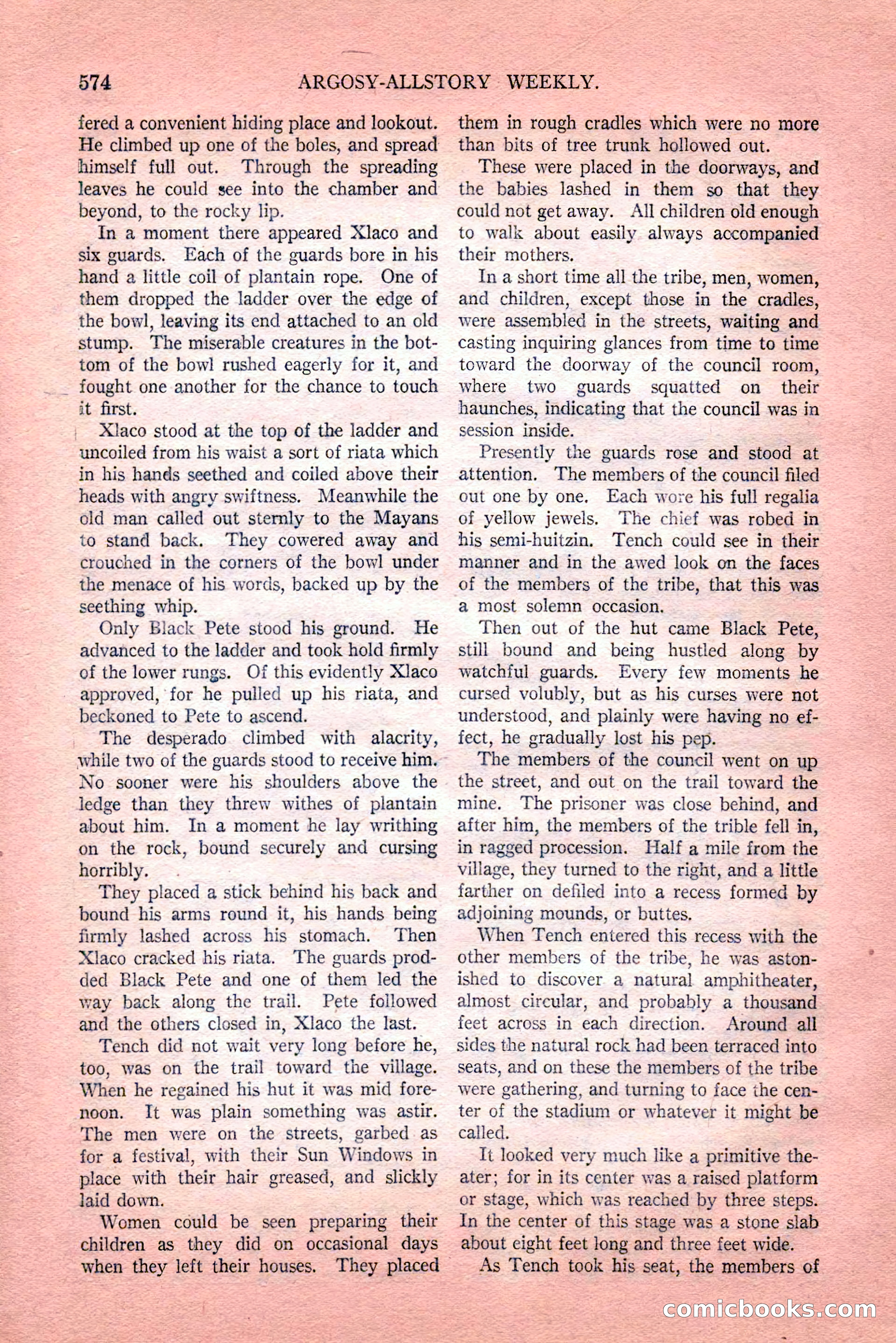 Argosy All-Story Weekly, Vol. 189, No. 4 — page 104 of 180