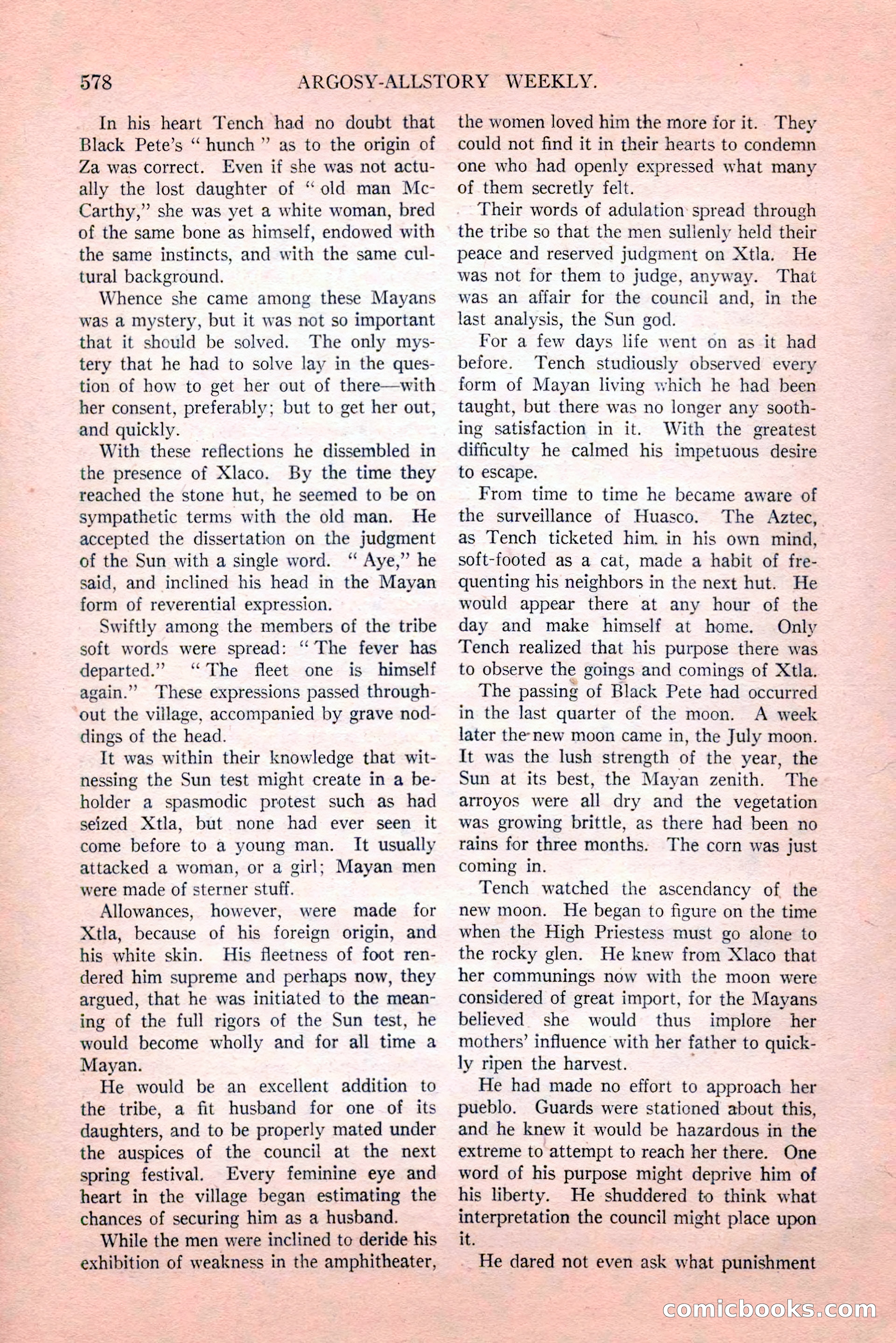 Argosy All-Story Weekly, Vol. 189, No. 4 — page 108 of 180