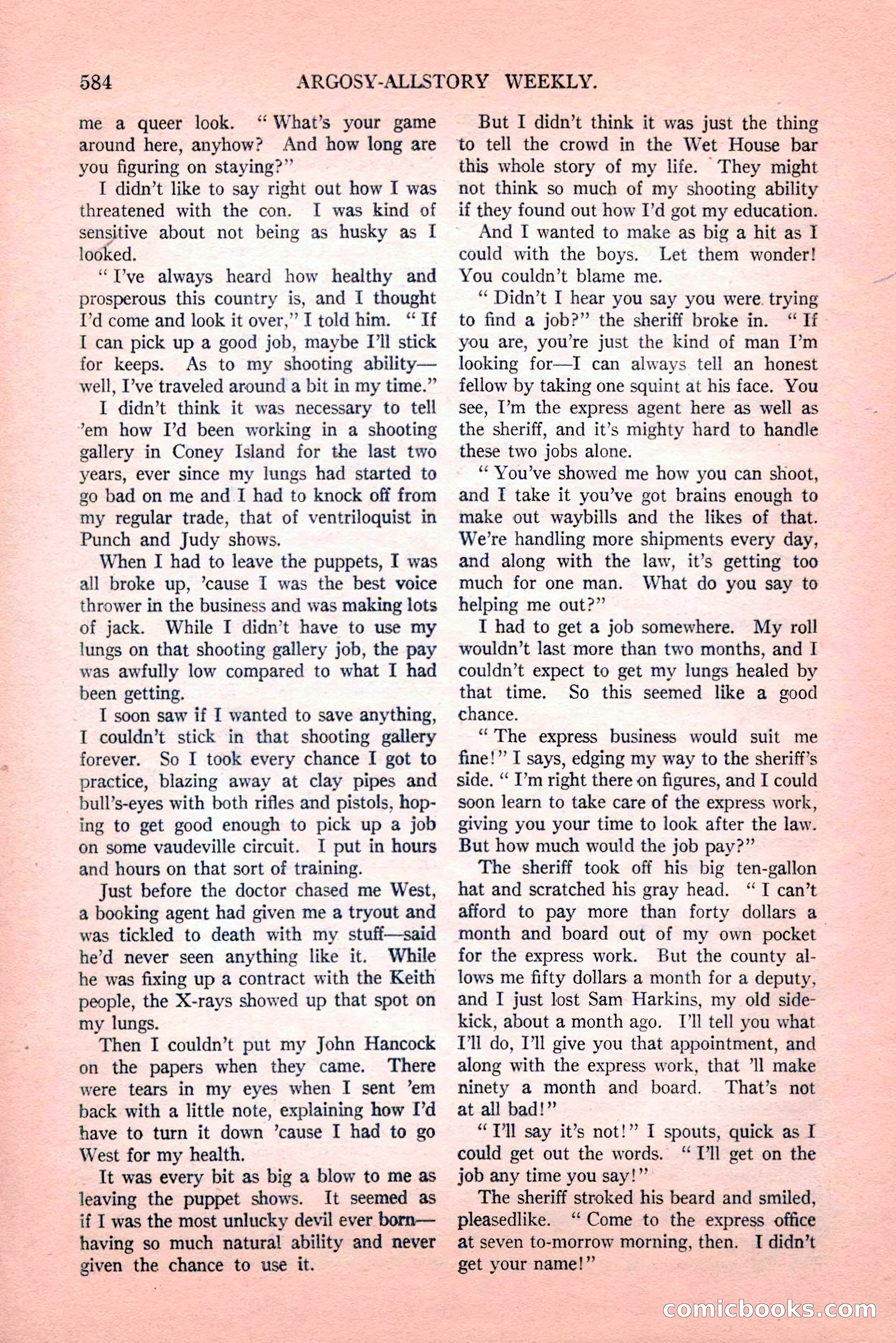 Argosy All-Story Weekly, Vol. 189, No. 4 — page 114 of 180