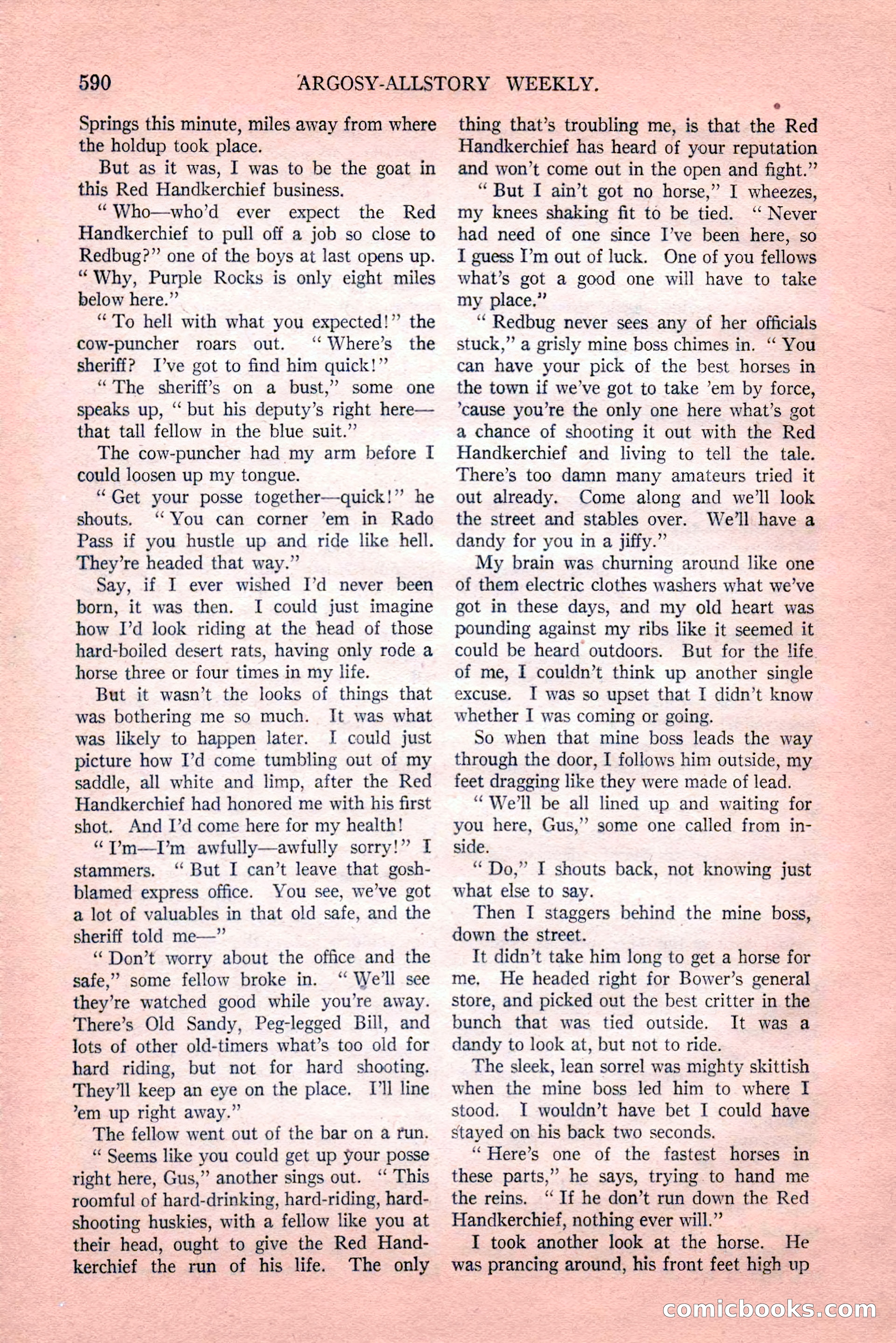 Argosy All-Story Weekly, Vol. 189, No. 4 — page 120 of 180