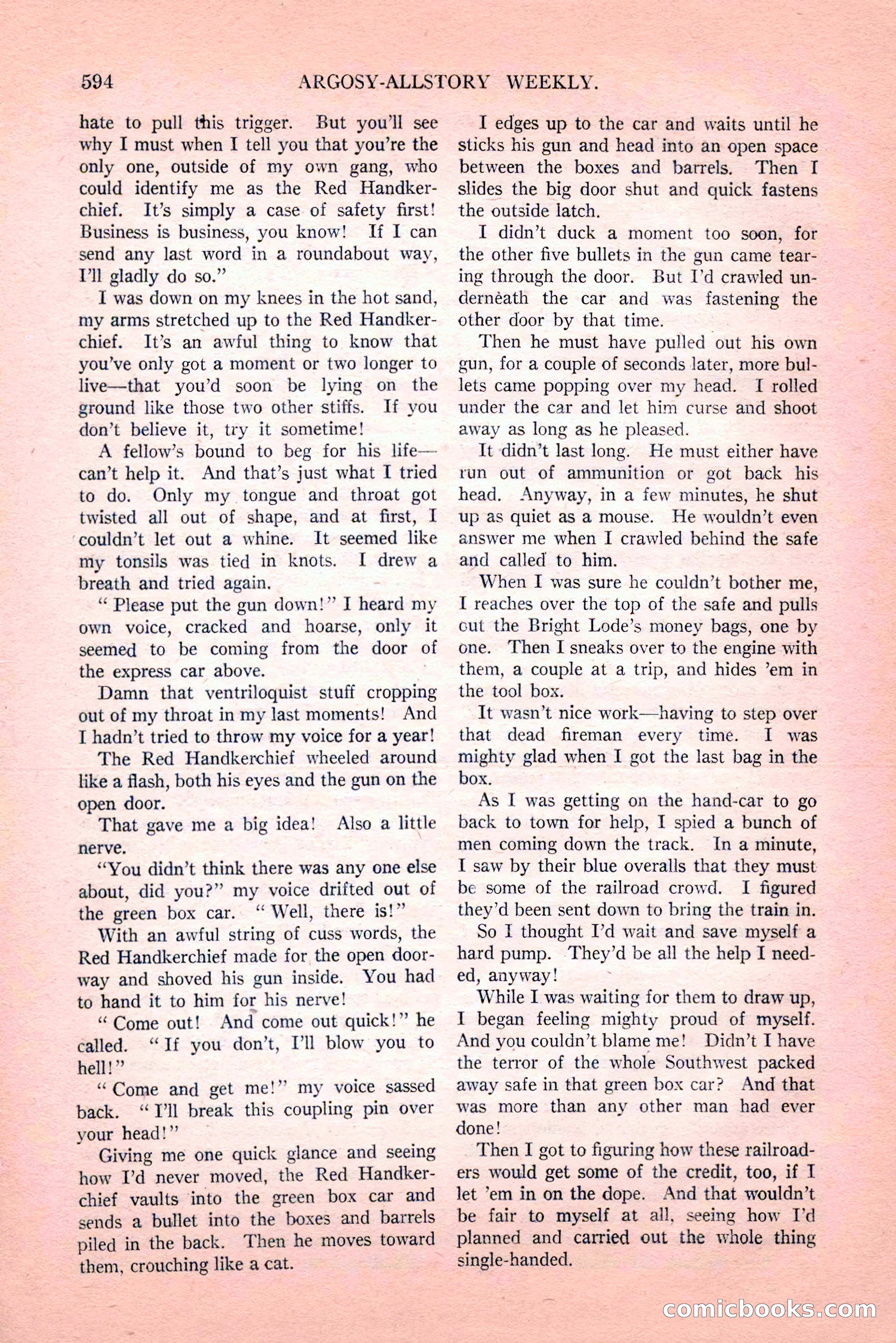 Argosy All-Story Weekly, Vol. 189, No. 4 — page 124 of 180
