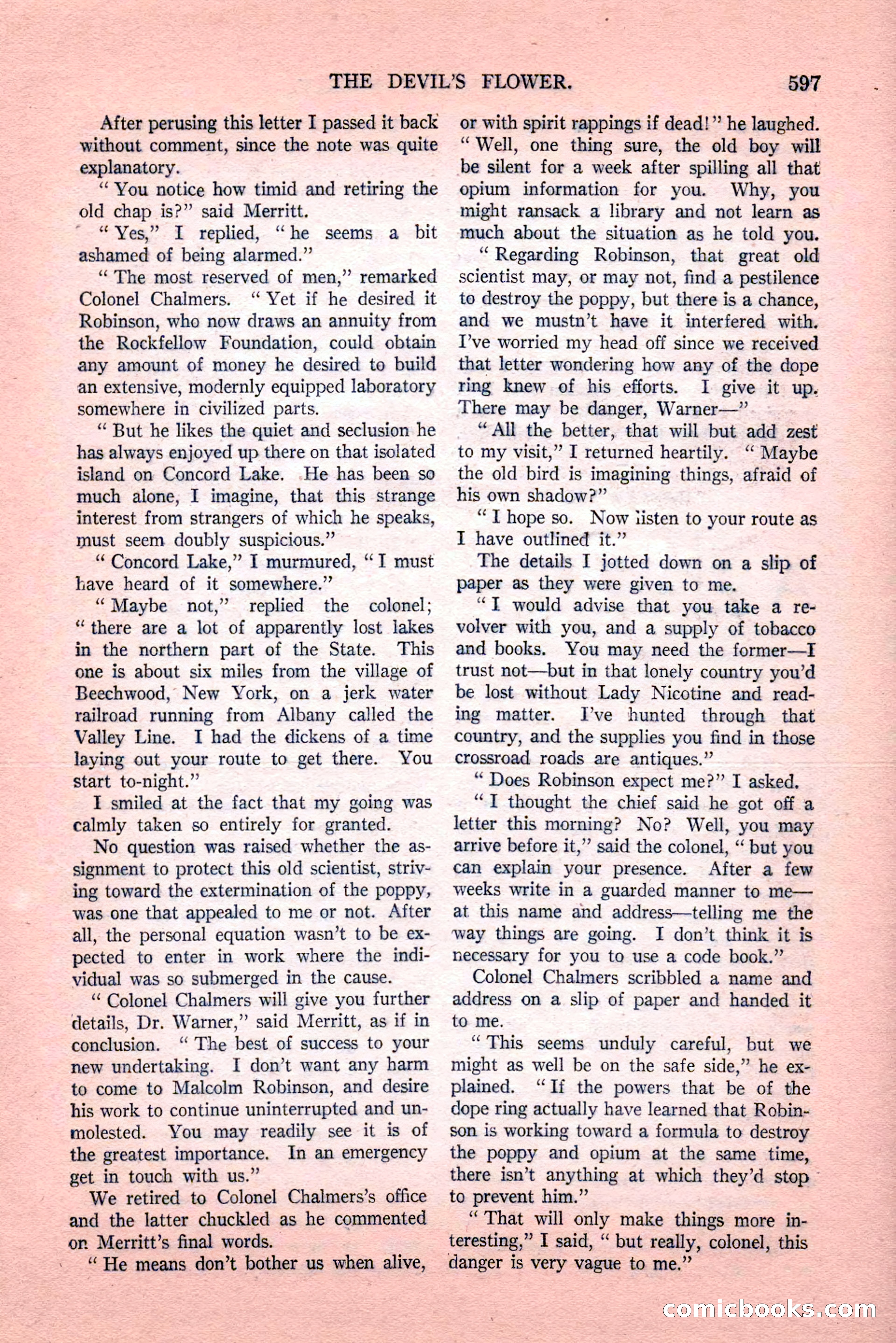 Argosy All-Story Weekly, Vol. 189, No. 4 — page 127 of 180