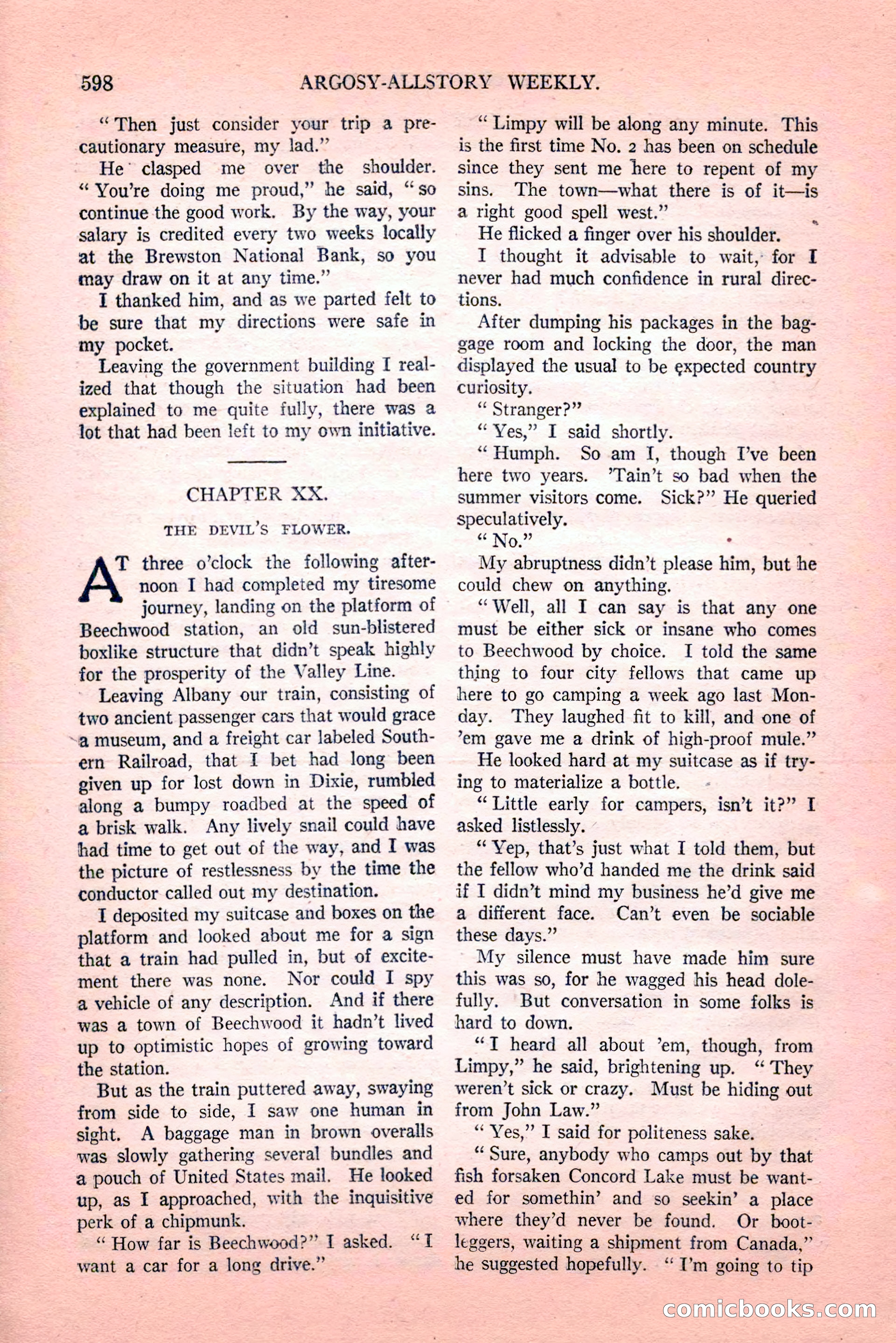 Argosy All-Story Weekly, Vol. 189, No. 4 — page 128 of 180