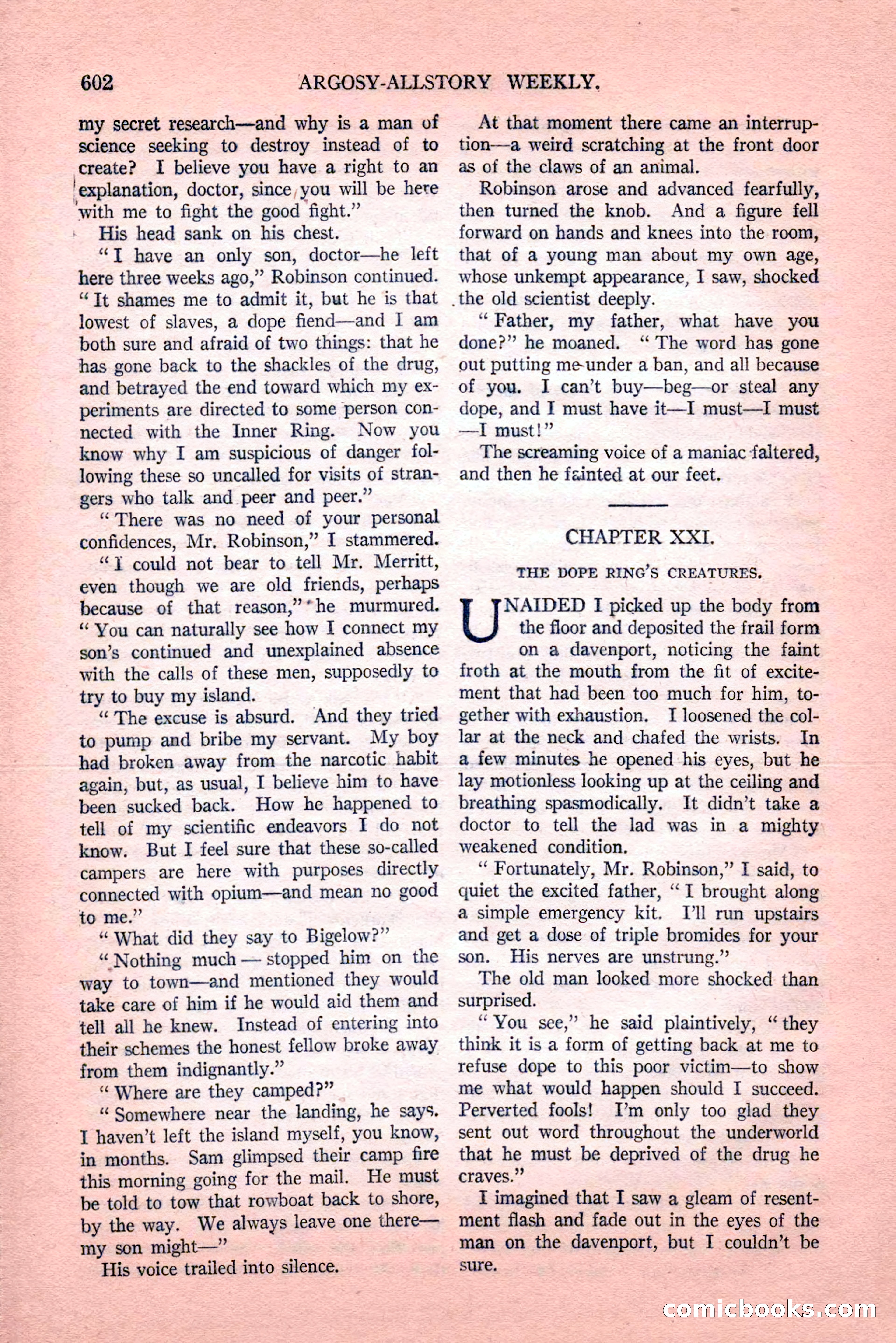Argosy All-Story Weekly, Vol. 189, No. 4 — page 132 of 180