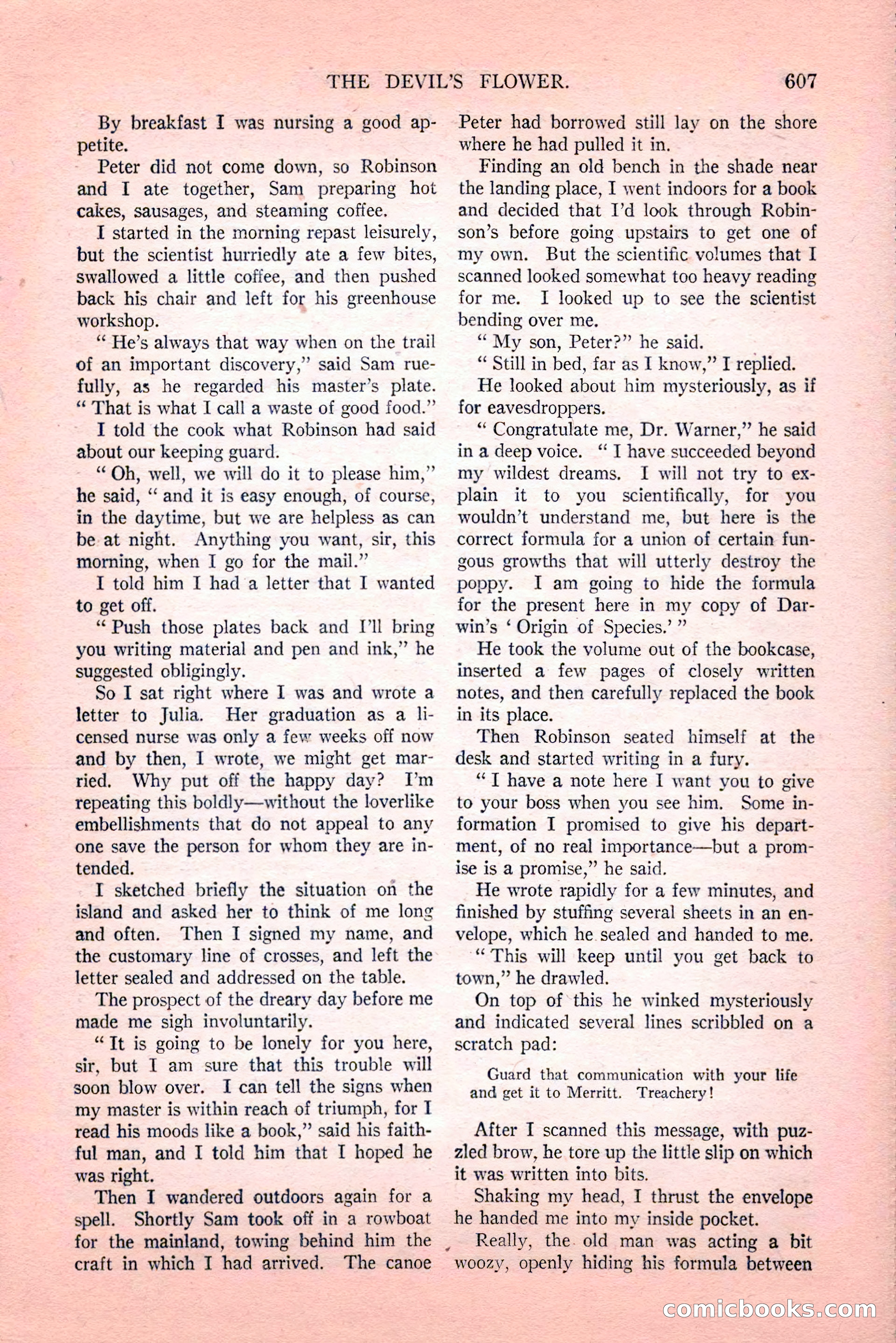 Argosy All-Story Weekly, Vol. 189, No. 4 — page 137 of 180