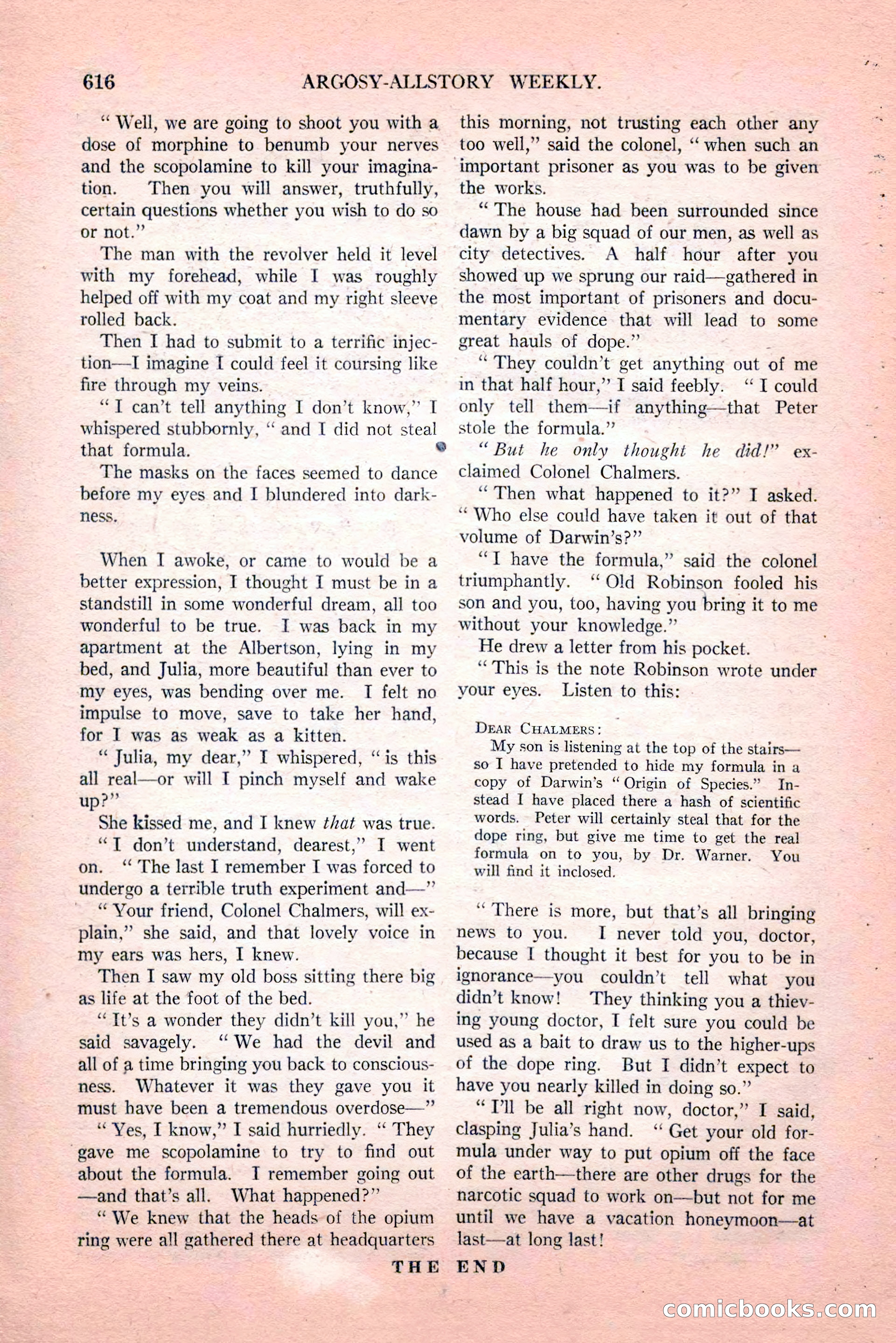 Argosy All-Story Weekly, Vol. 189, No. 4 — page 146 of 180