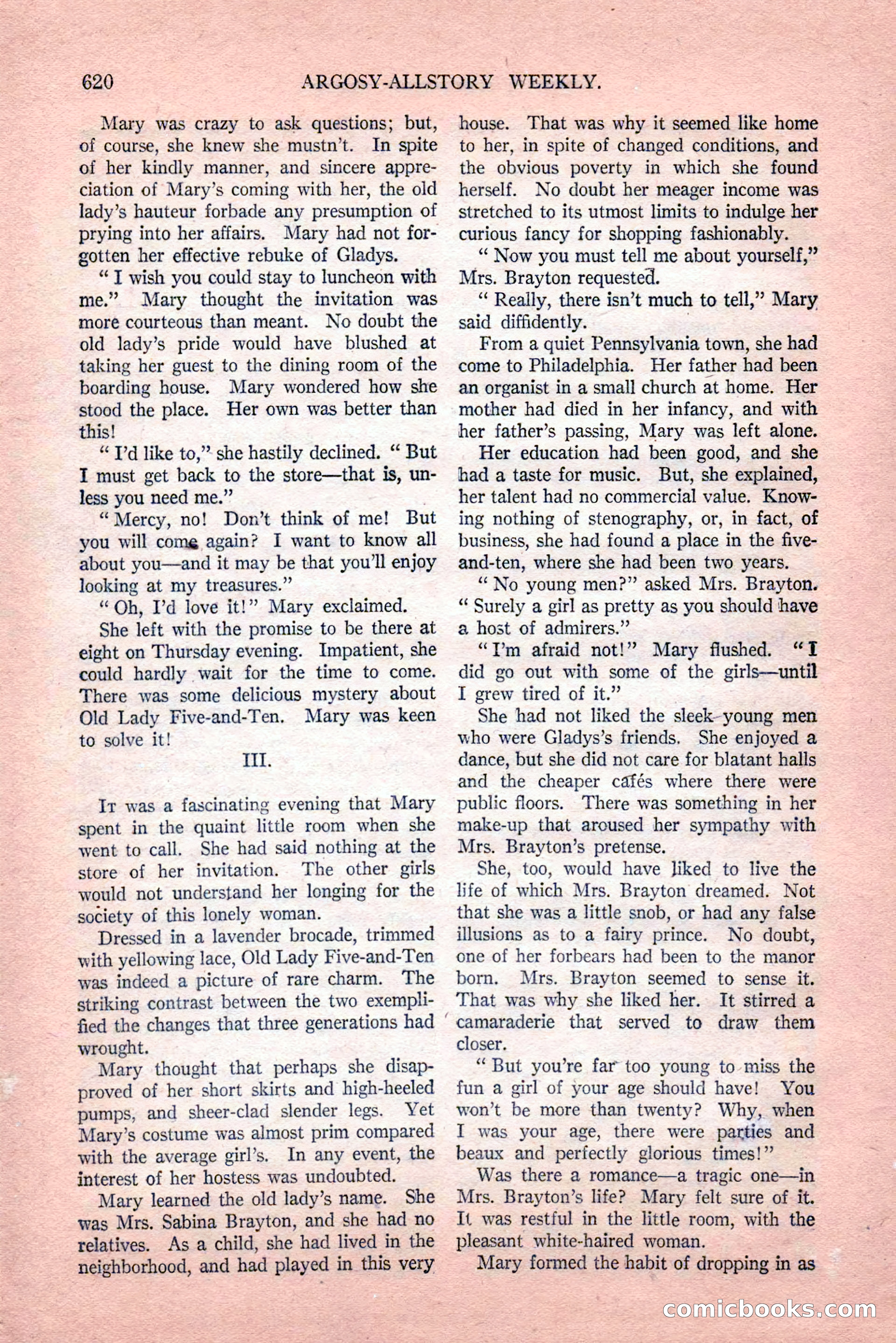 Argosy All-Story Weekly, Vol. 189, No. 4 — page 150 of 180
