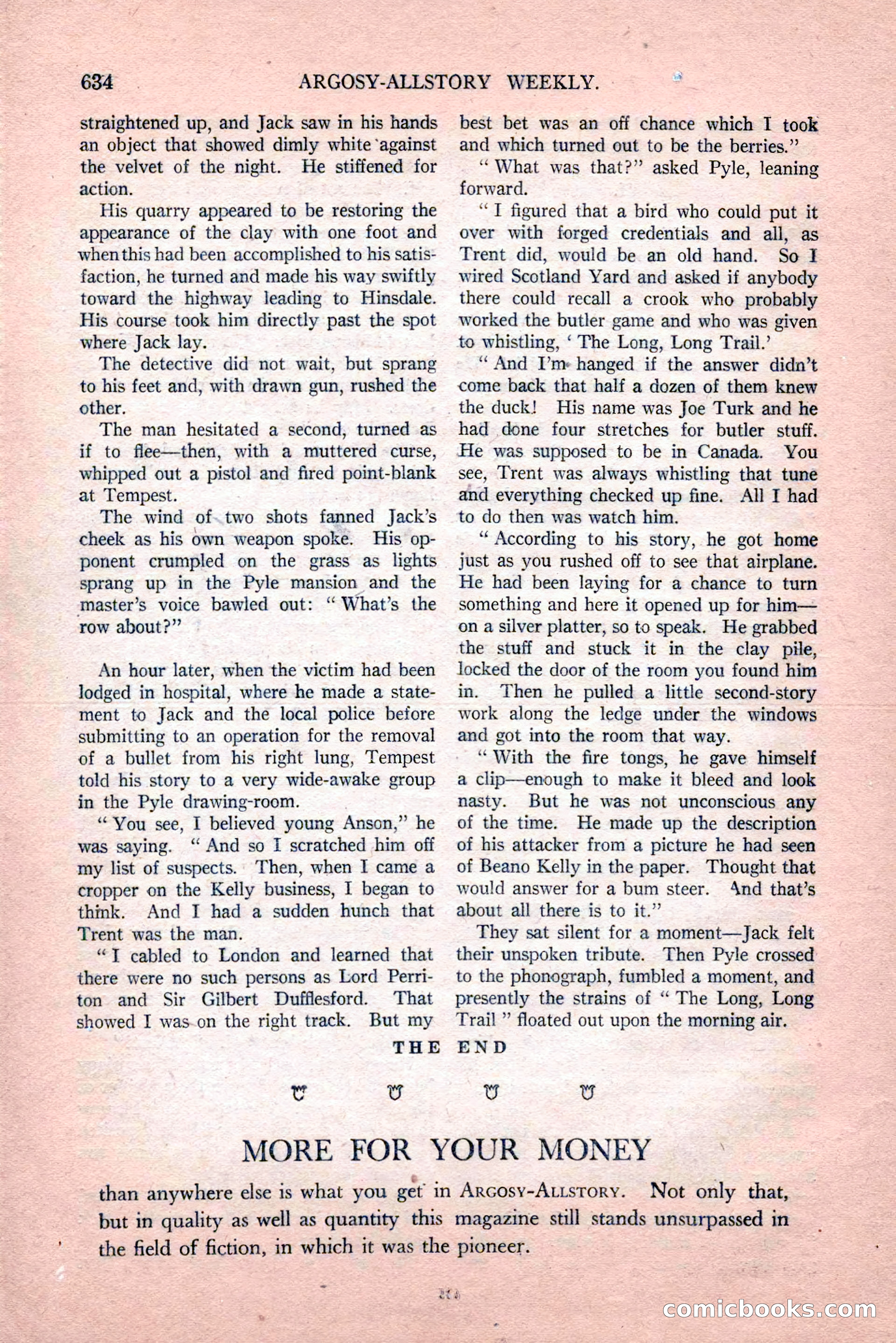 Argosy All-Story Weekly, Vol. 189, No. 4 — page 164 of 180