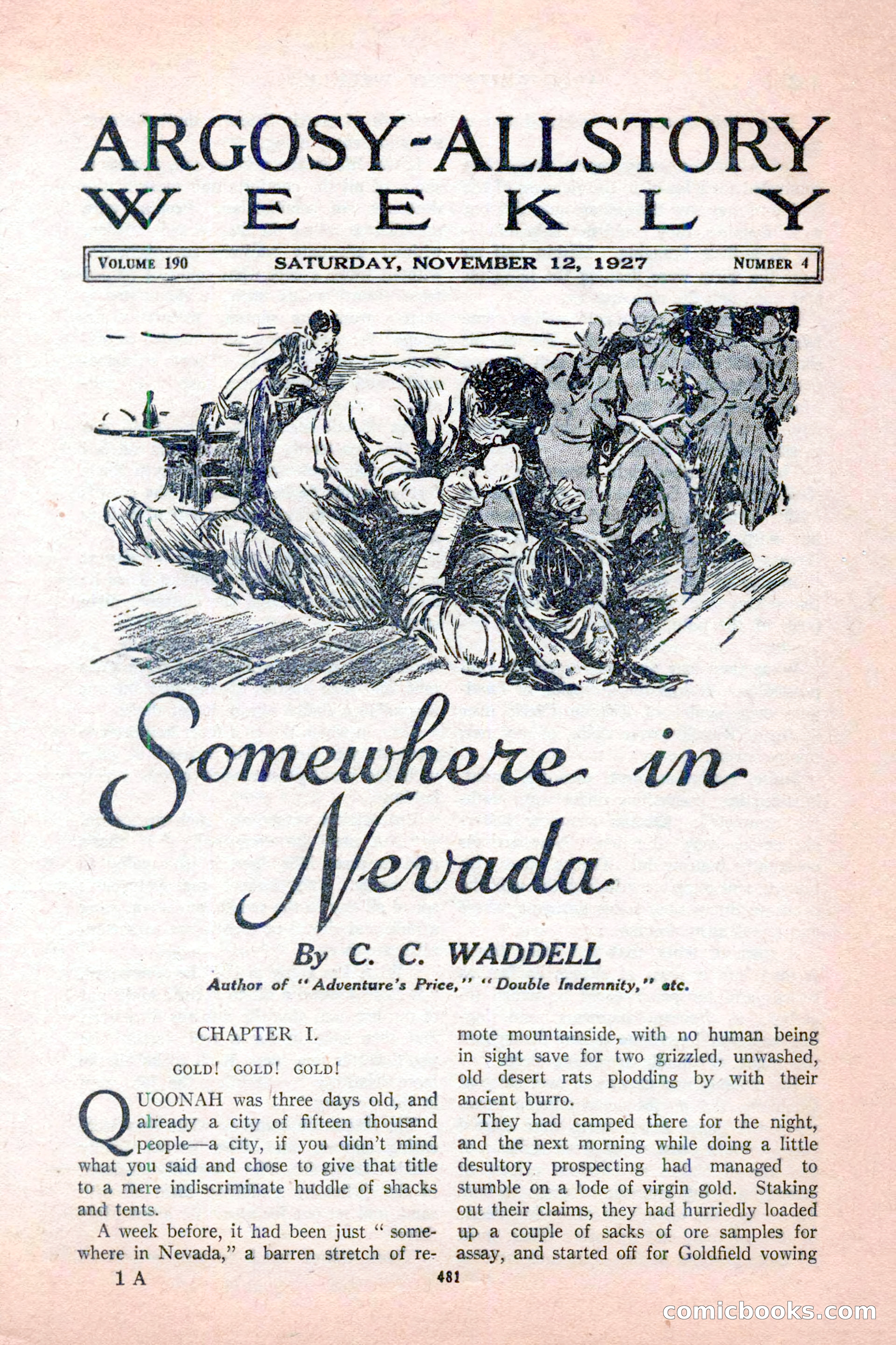 Argosy All-Story Weekly, November 12, 1927 — page 7 of 168