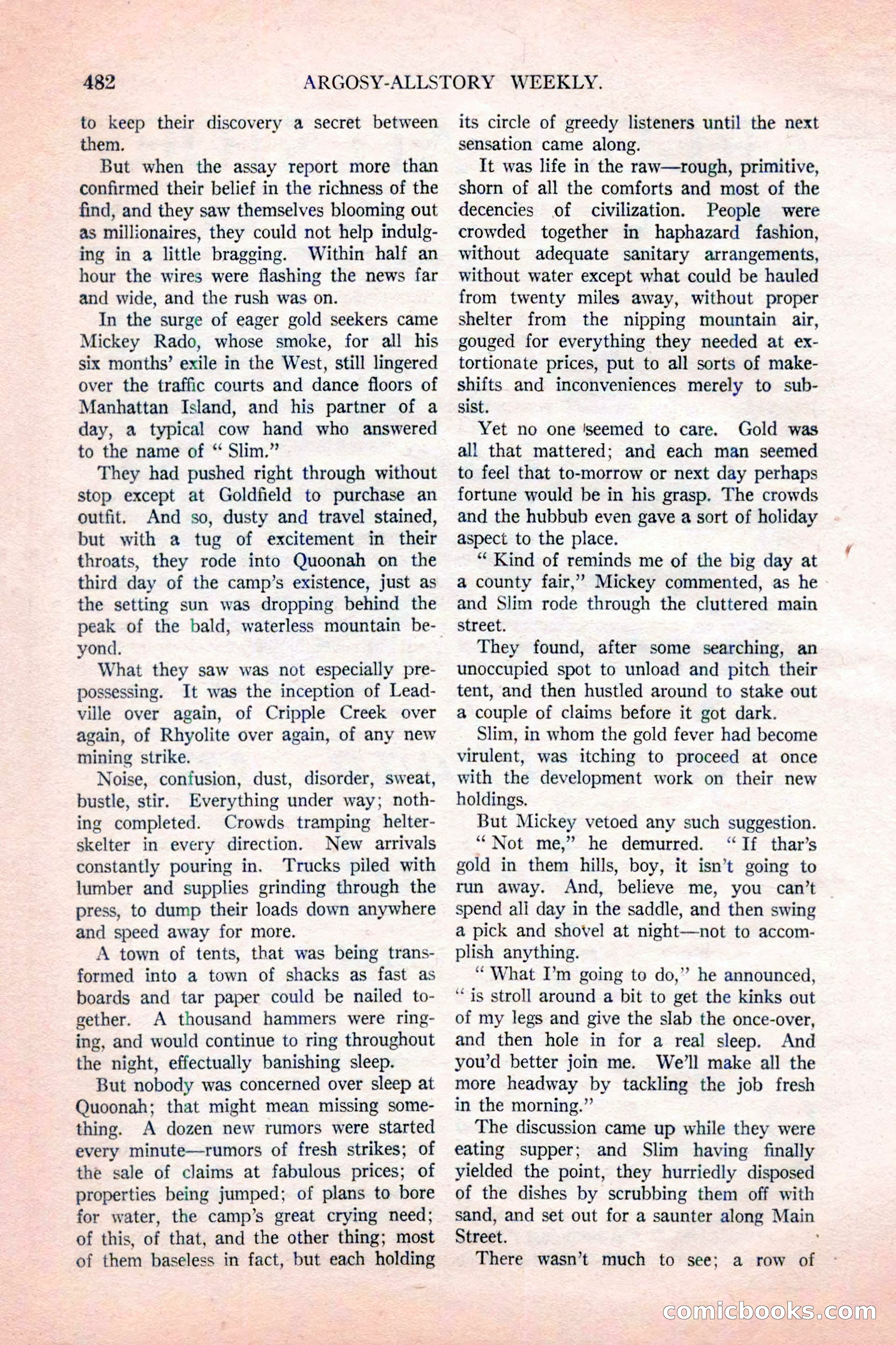 Argosy All-Story Weekly, November 12, 1927 — page 8 of 168