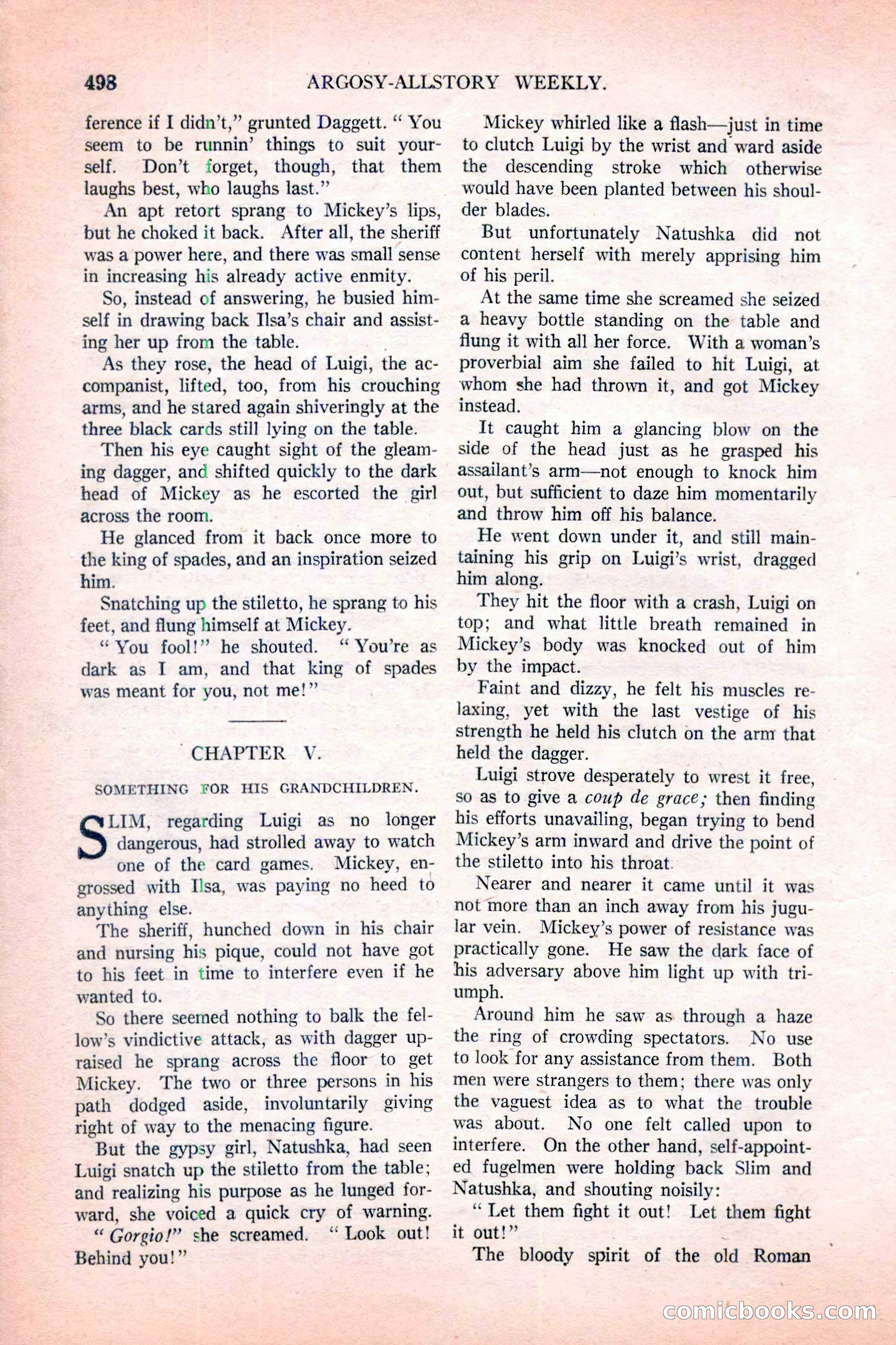 Argosy All-Story Weekly, November 12, 1927 — page 24 of 168