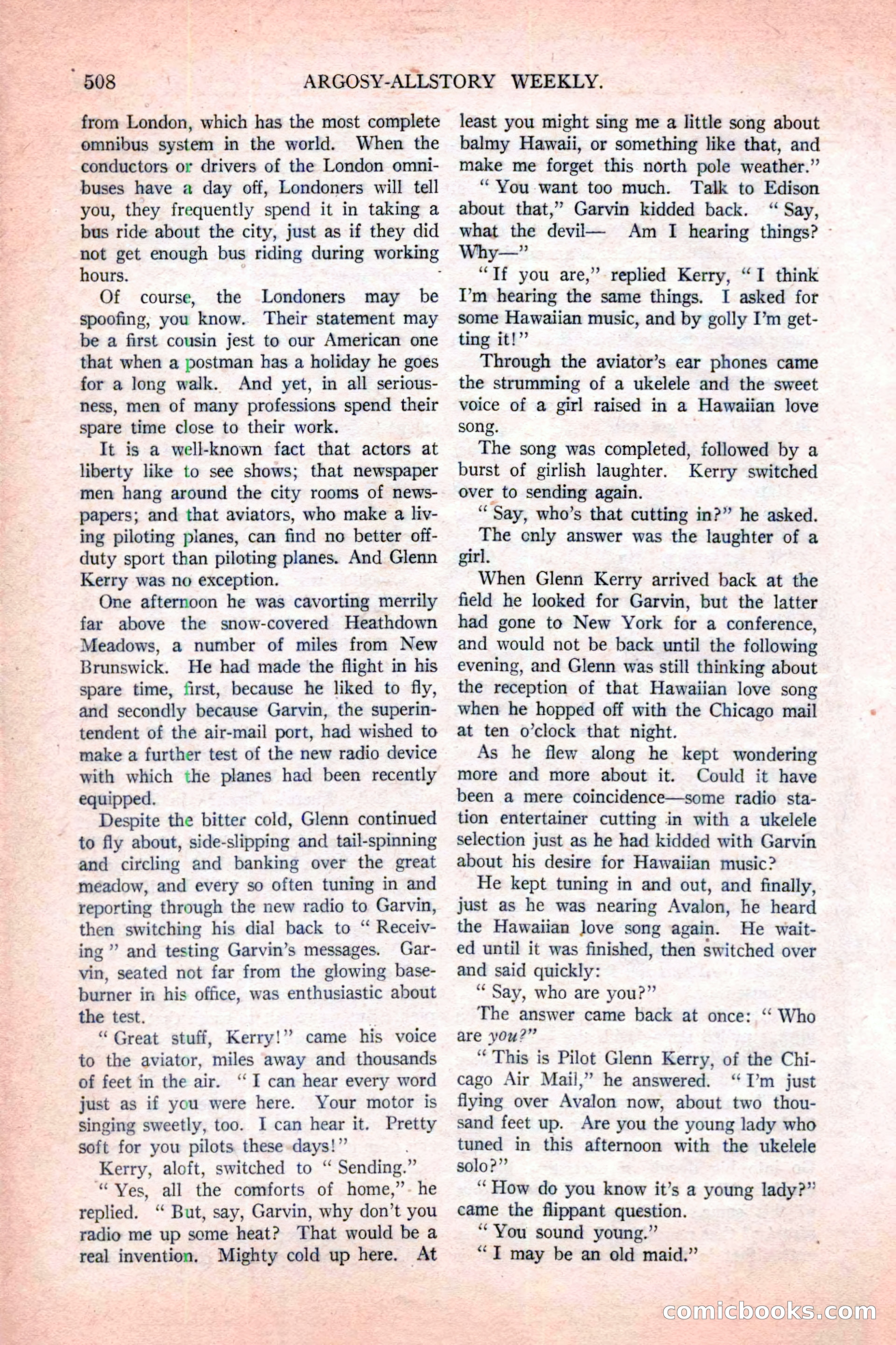 Argosy All-Story Weekly, November 12, 1927 — page 34 of 168