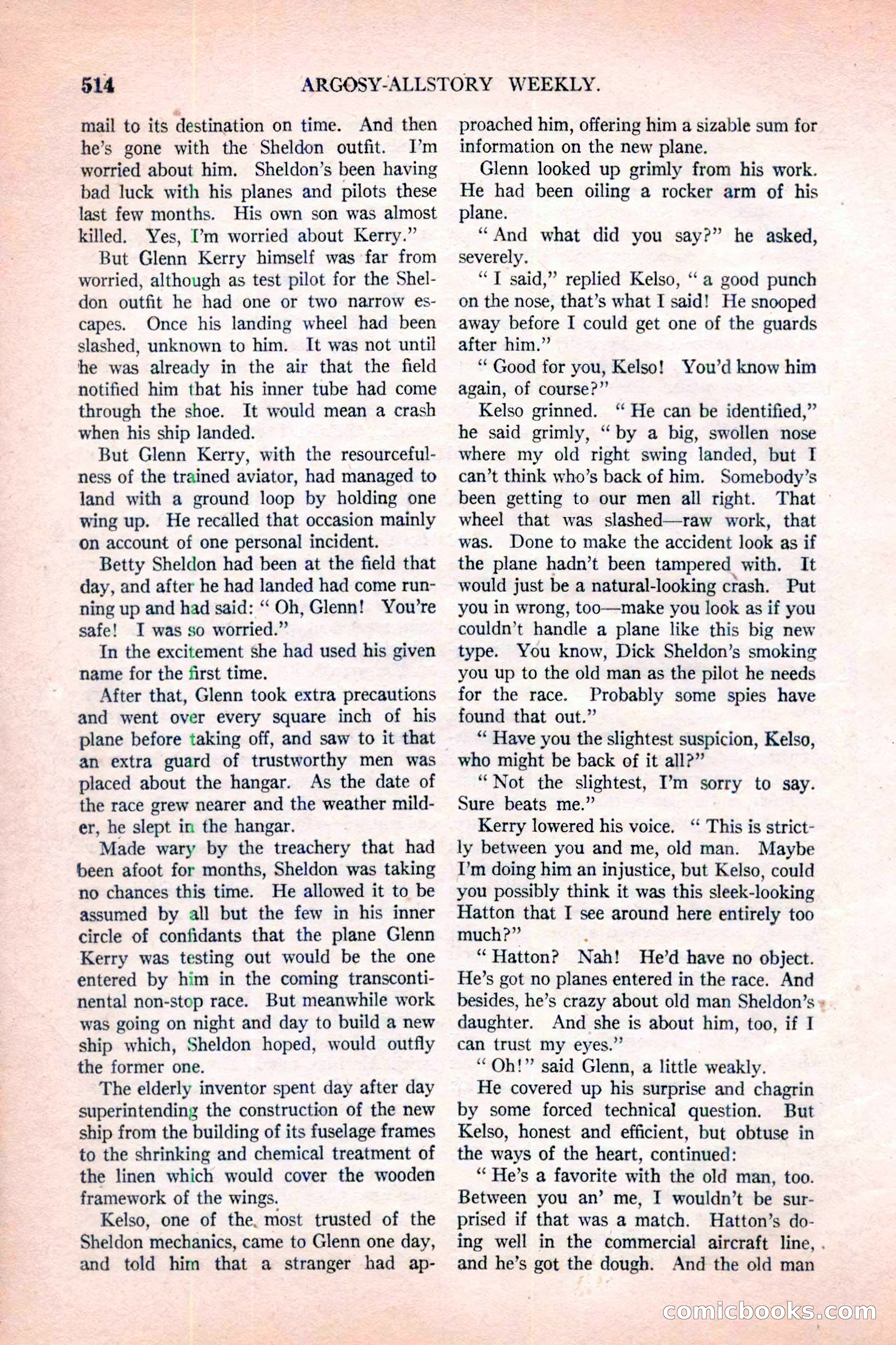 Argosy All-Story Weekly, November 12, 1927 — page 40 of 168