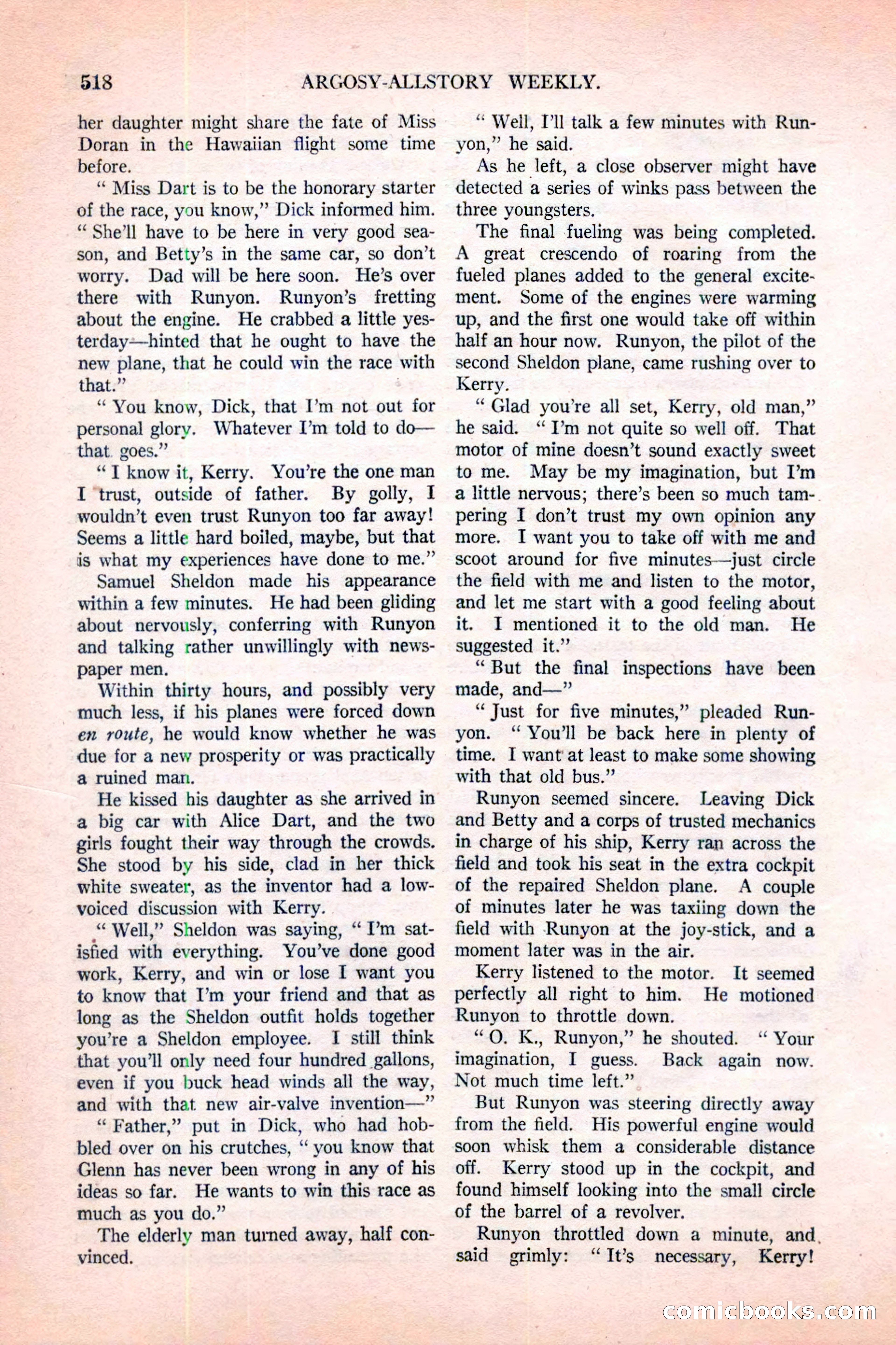 Argosy All-Story Weekly, November 12, 1927 — page 44 of 168
