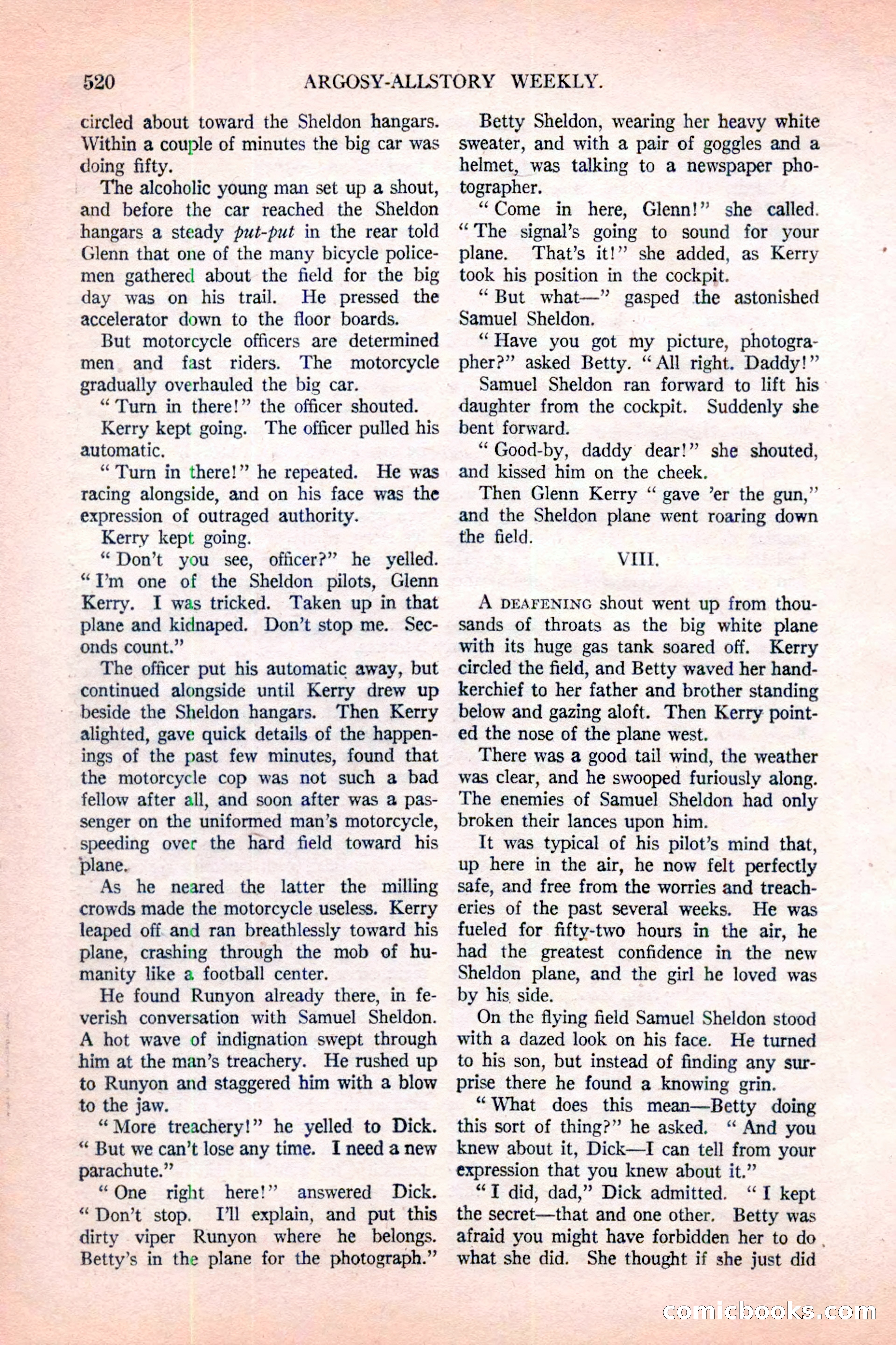 Argosy All-Story Weekly, November 12, 1927 — page 46 of 168
