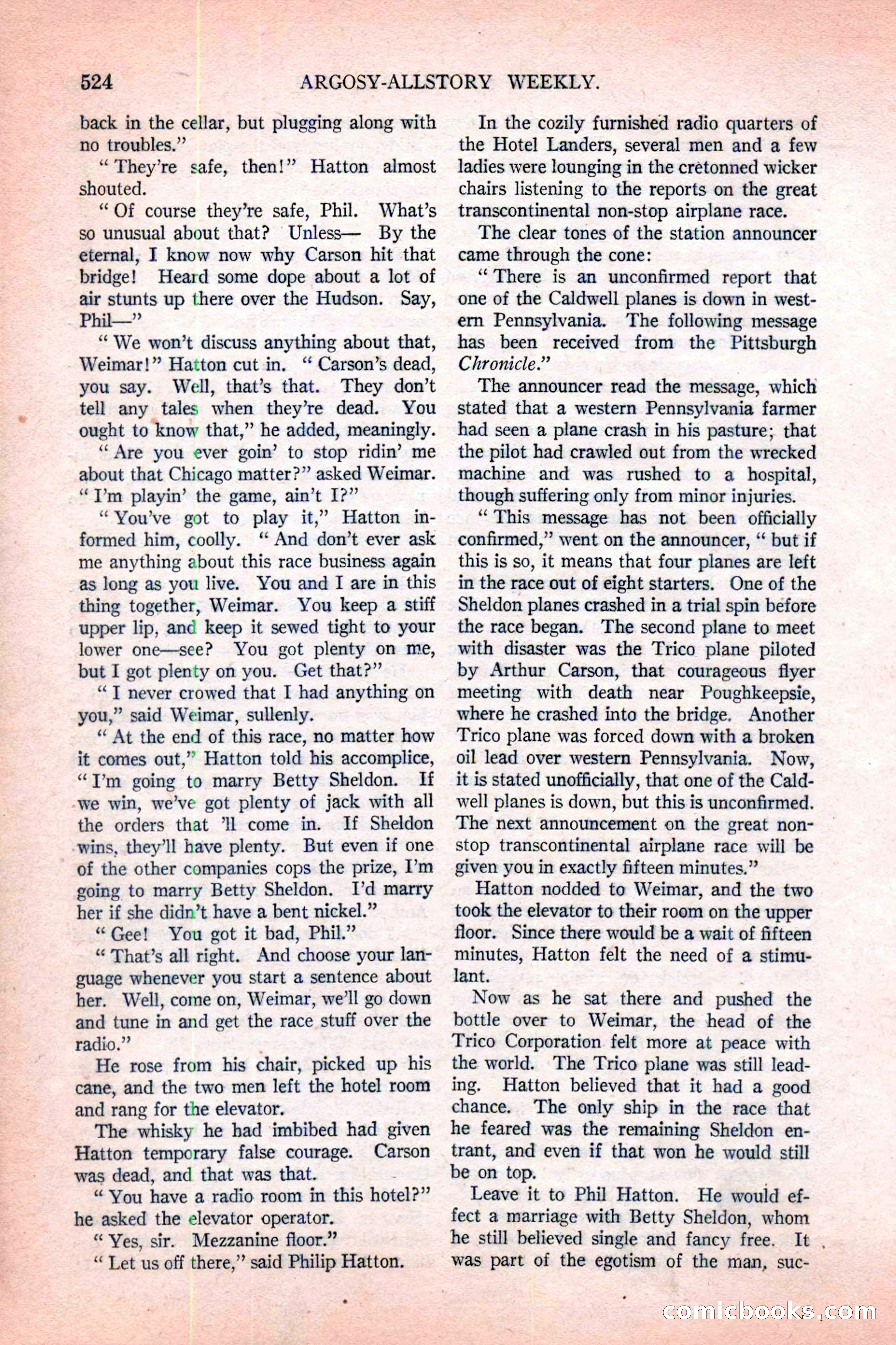 Argosy All-Story Weekly, November 12, 1927 — page 50 of 168
