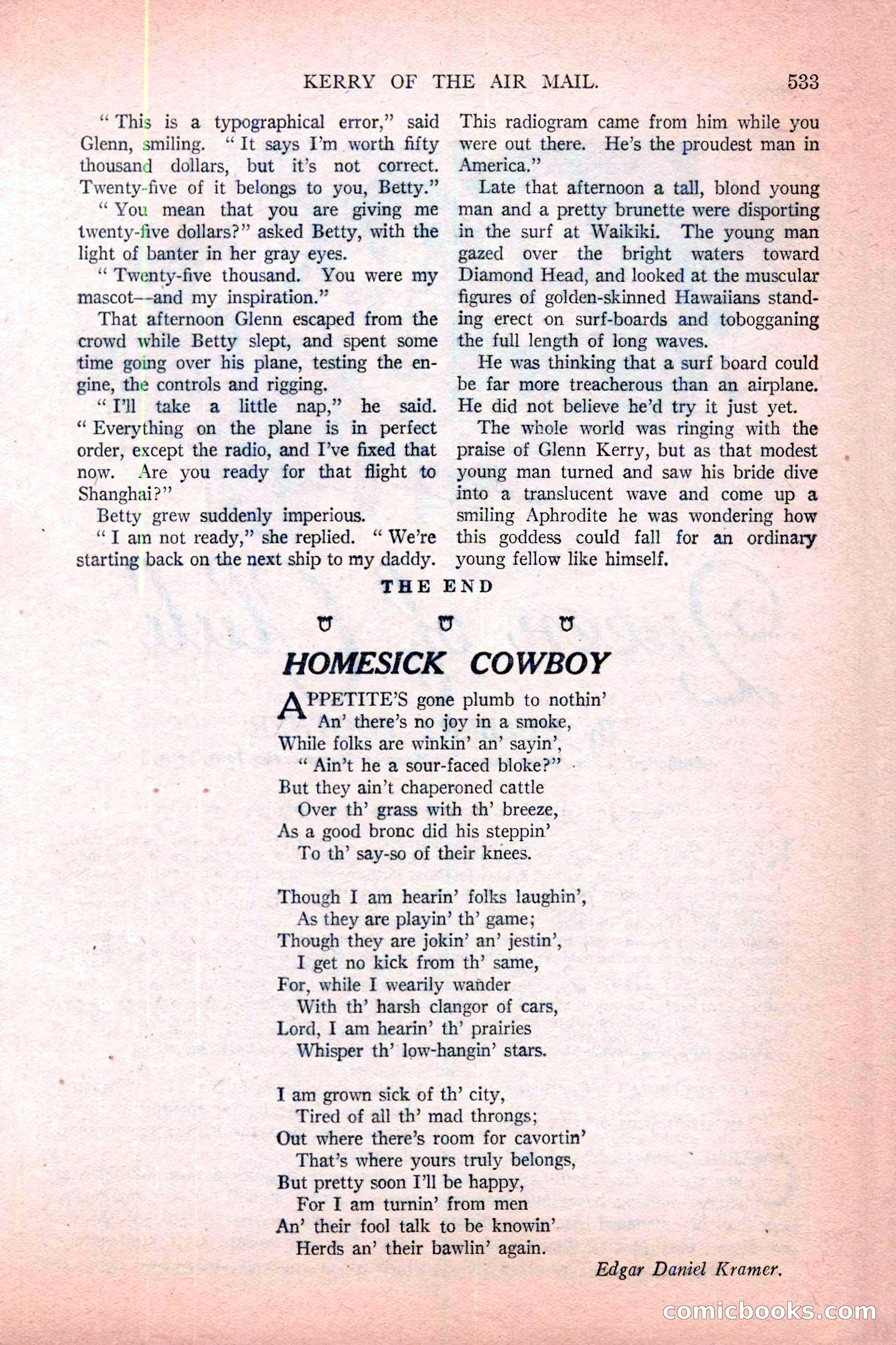 Argosy All-Story Weekly, November 12, 1927 — page 59 of 168