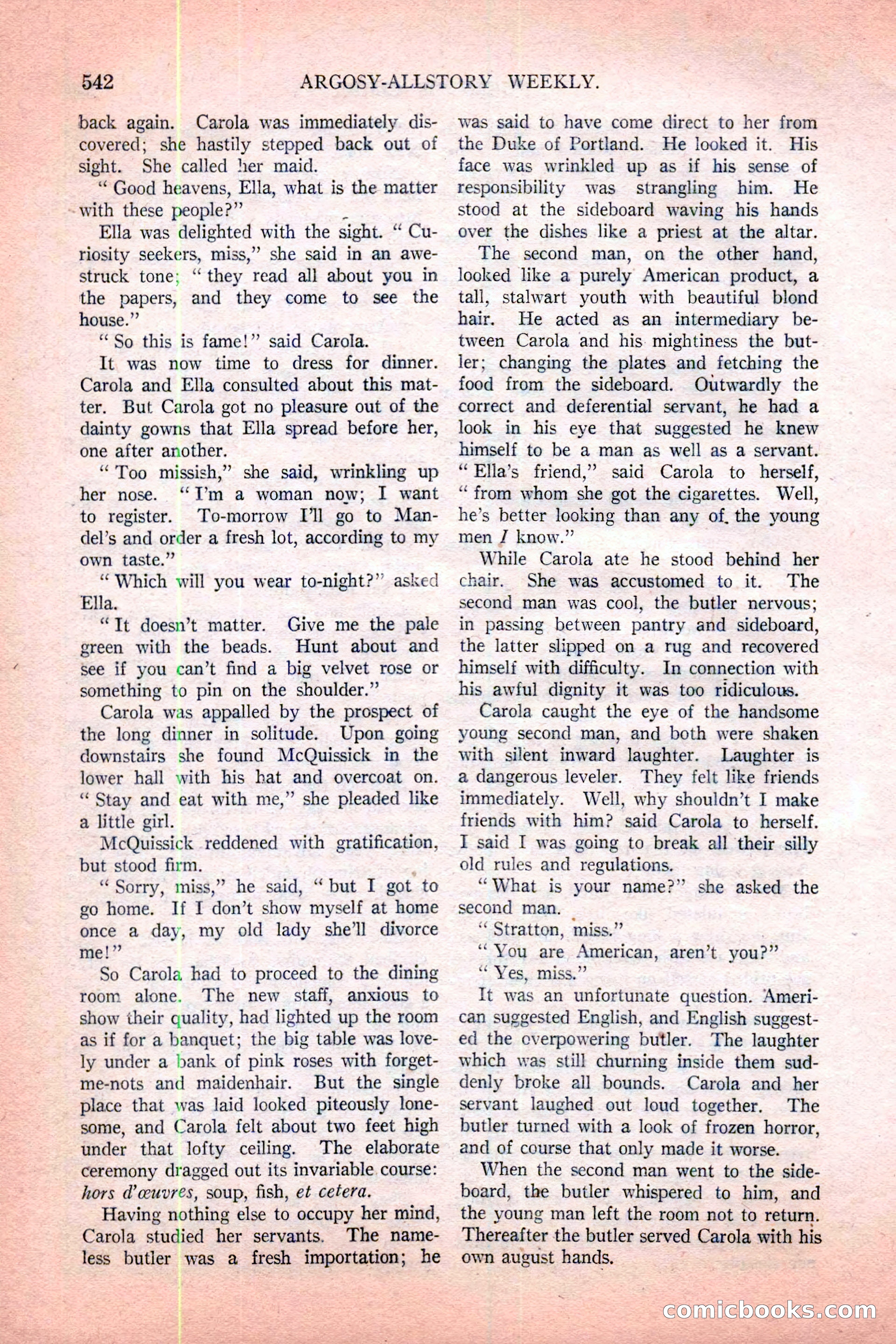 Argosy All-Story Weekly, November 12, 1927 — page 68 of 168