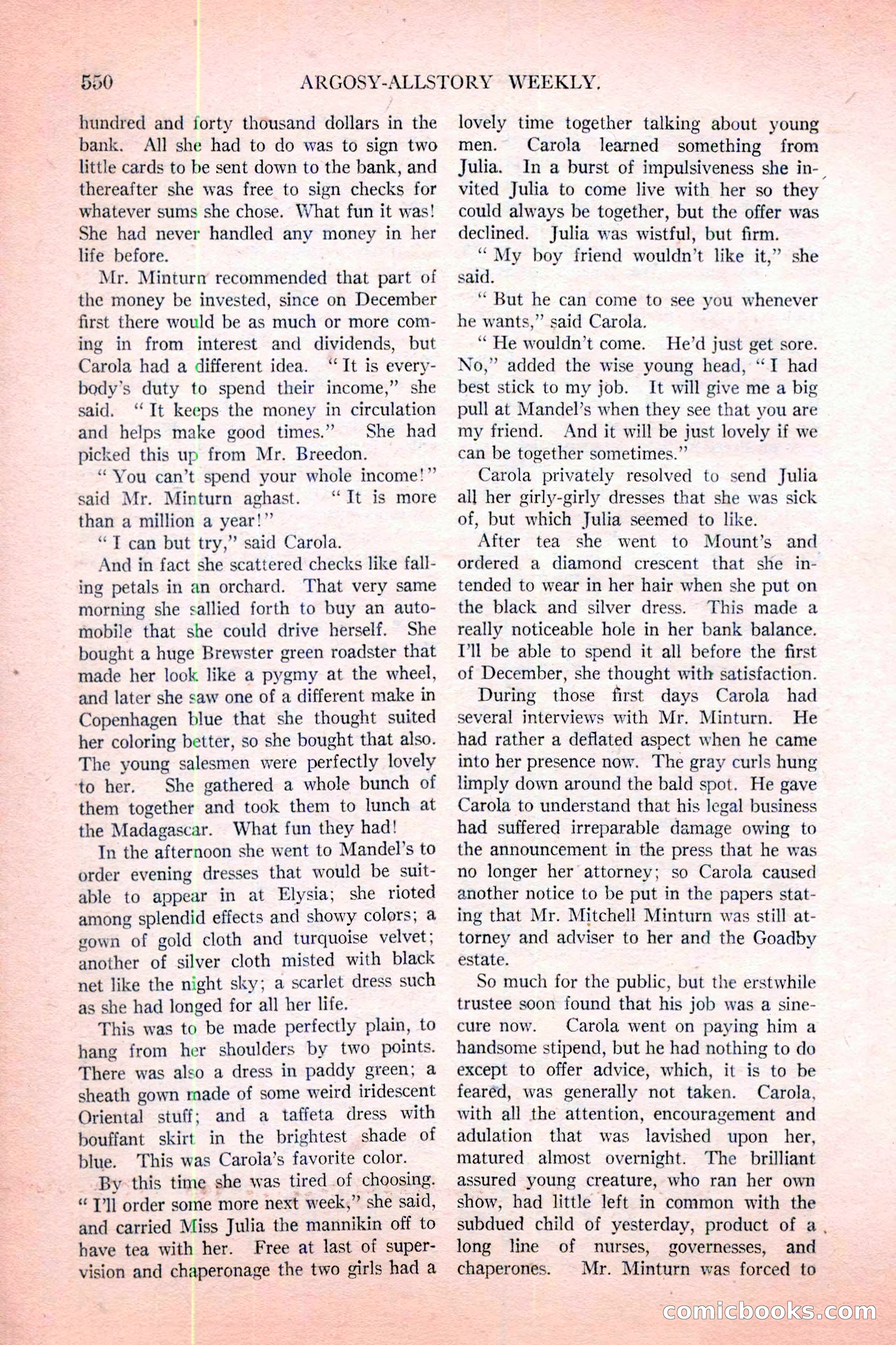 Argosy All-Story Weekly, November 12, 1927 — page 76 of 168