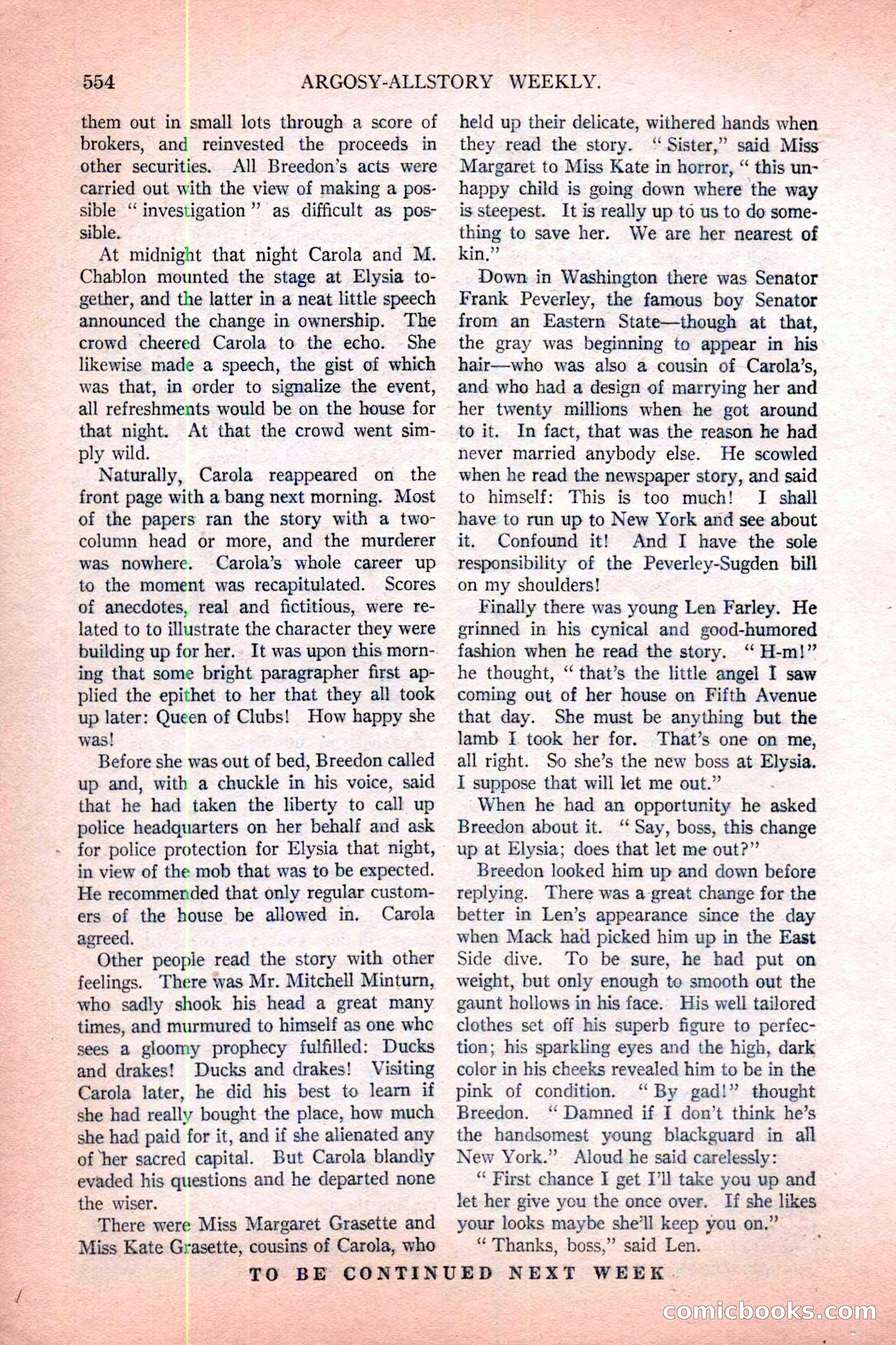 Argosy All-Story Weekly, November 12, 1927 — page 80 of 168