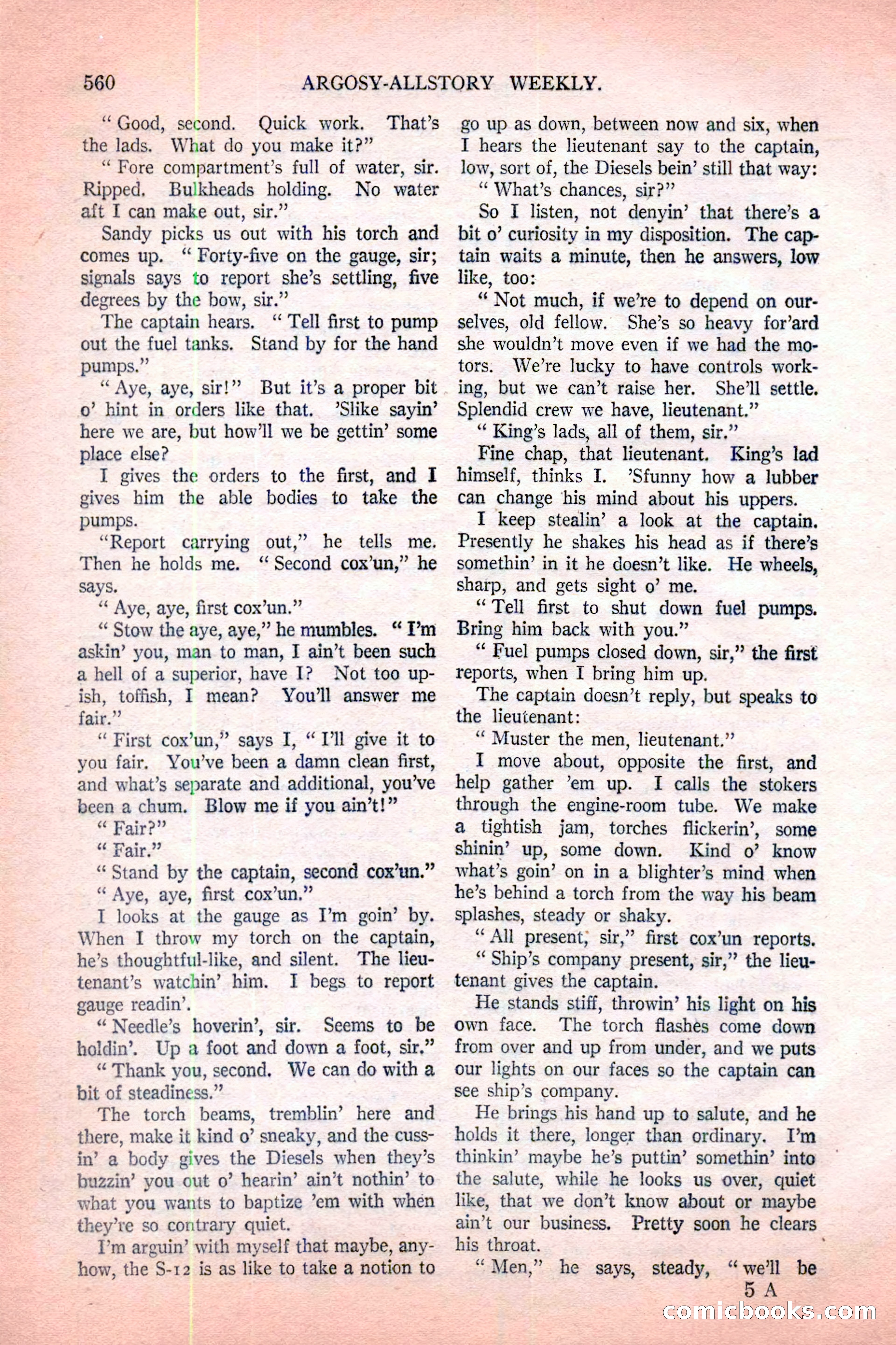 Argosy All-Story Weekly, November 12, 1927 — page 86 of 168