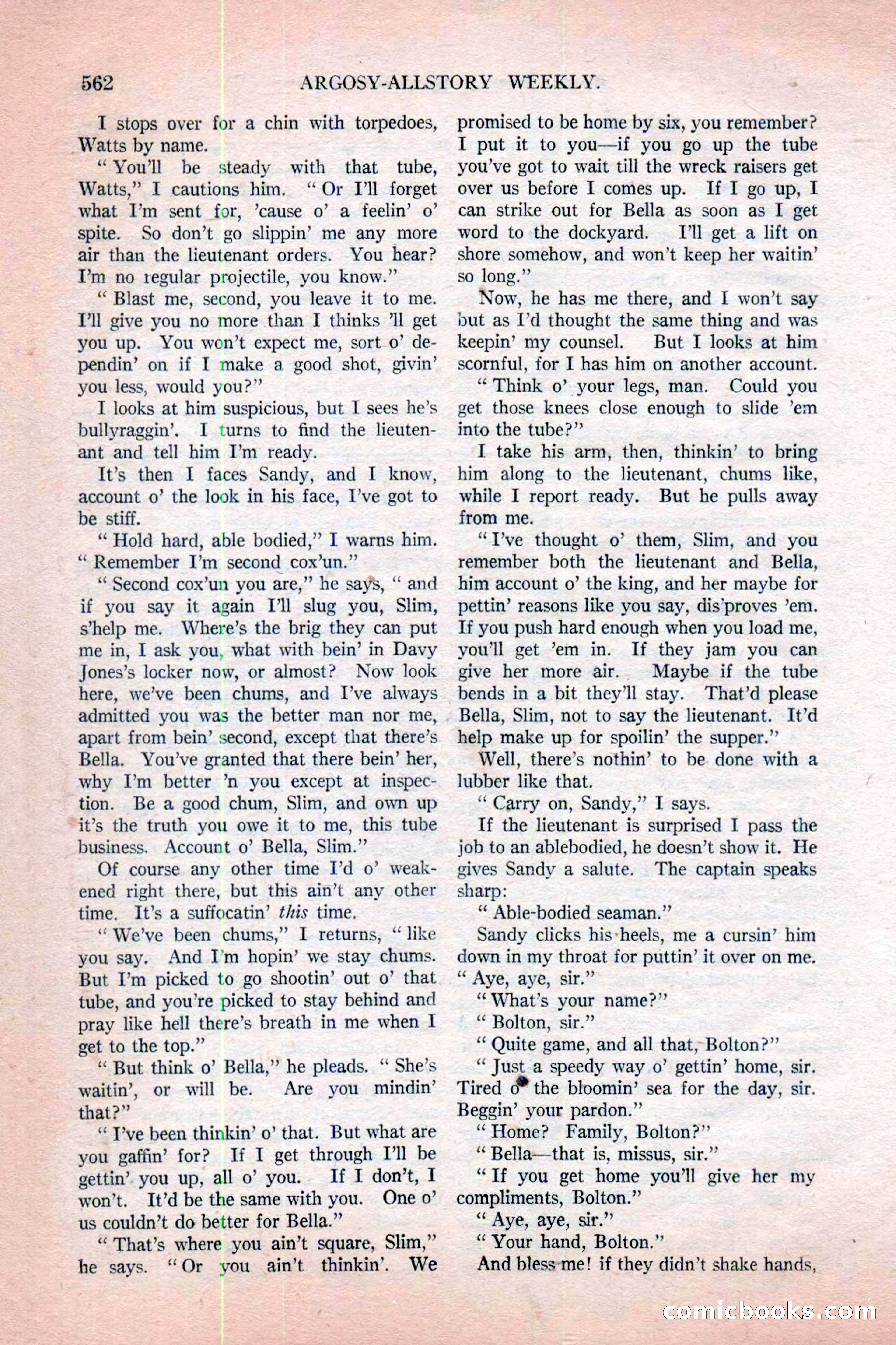 Argosy All-Story Weekly, November 12, 1927 — page 88 of 168
