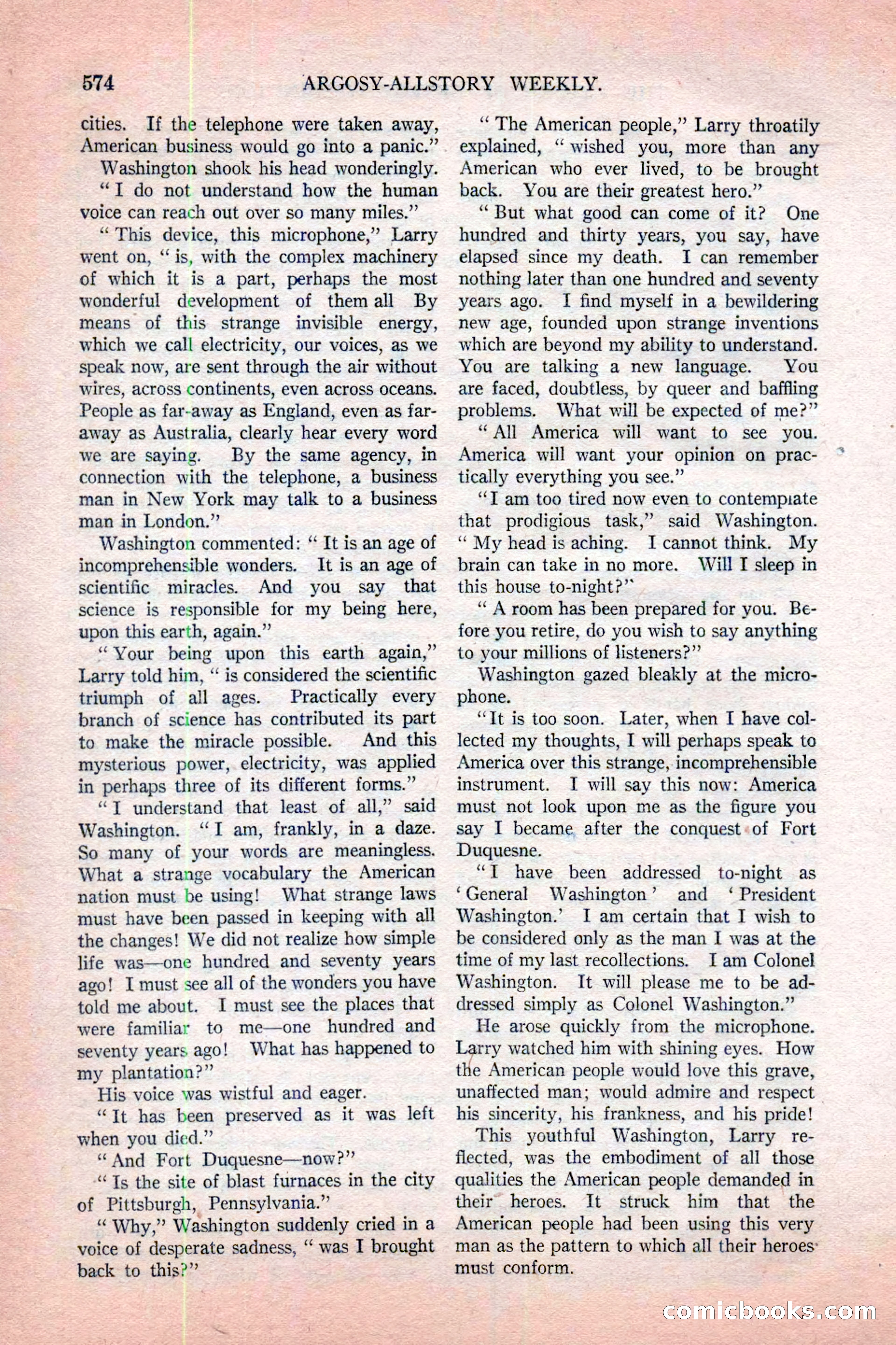 Argosy All-Story Weekly, November 12, 1927 — page 100 of 168
