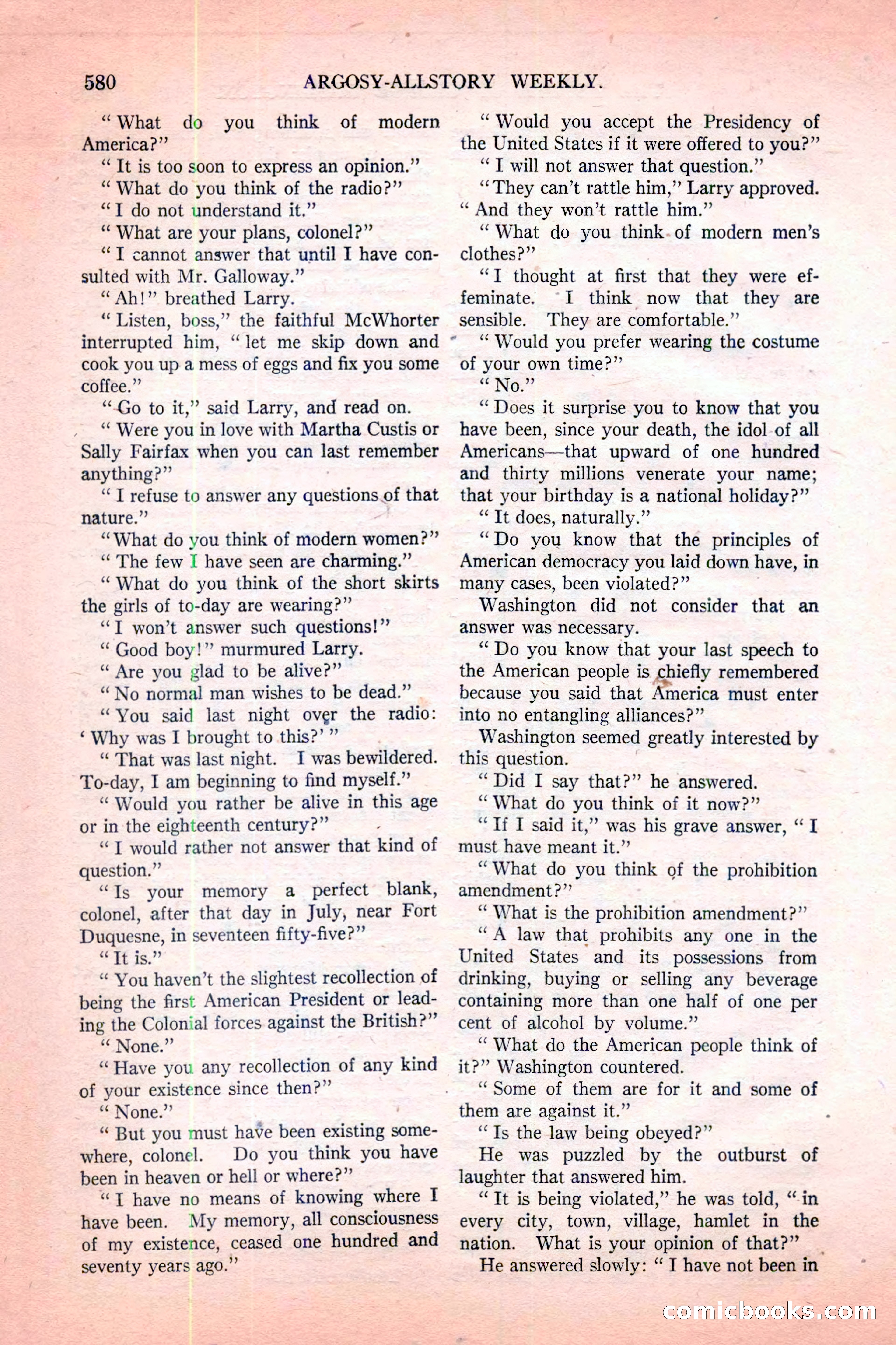 Argosy All-Story Weekly, November 12, 1927 — page 106 of 168