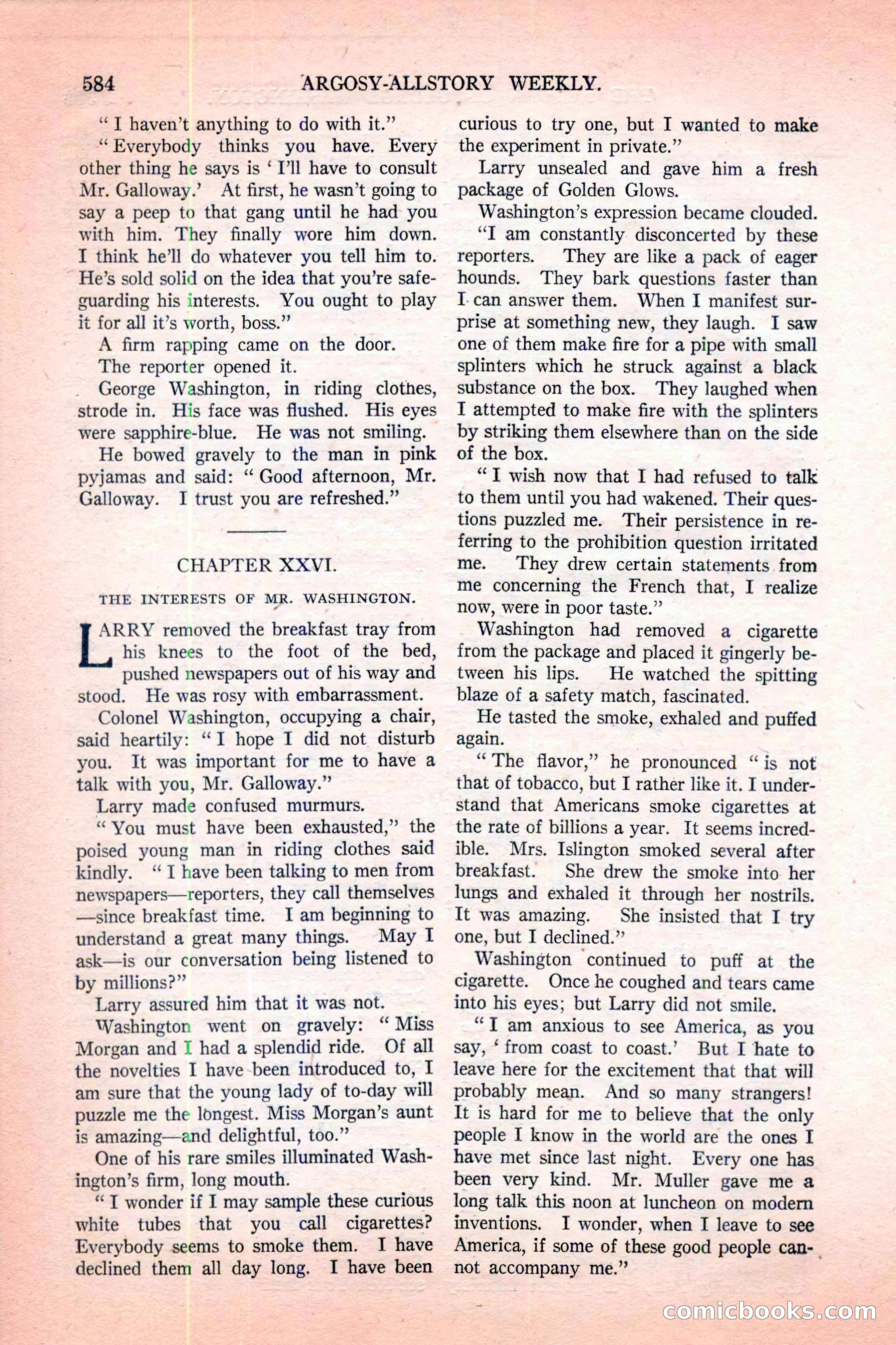 Argosy All-Story Weekly, November 12, 1927 — page 110 of 168