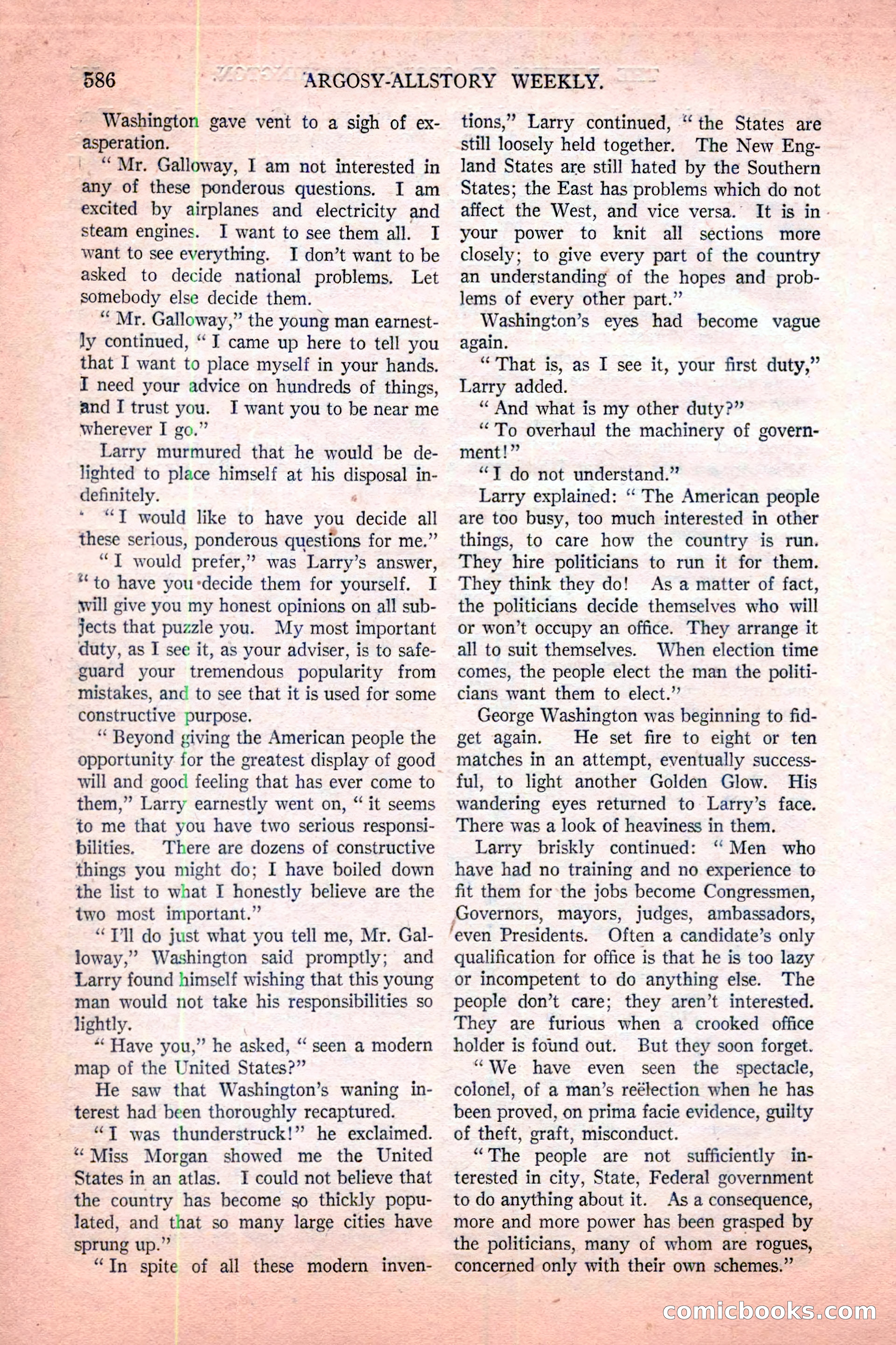 Argosy All-Story Weekly, November 12, 1927 — page 112 of 168