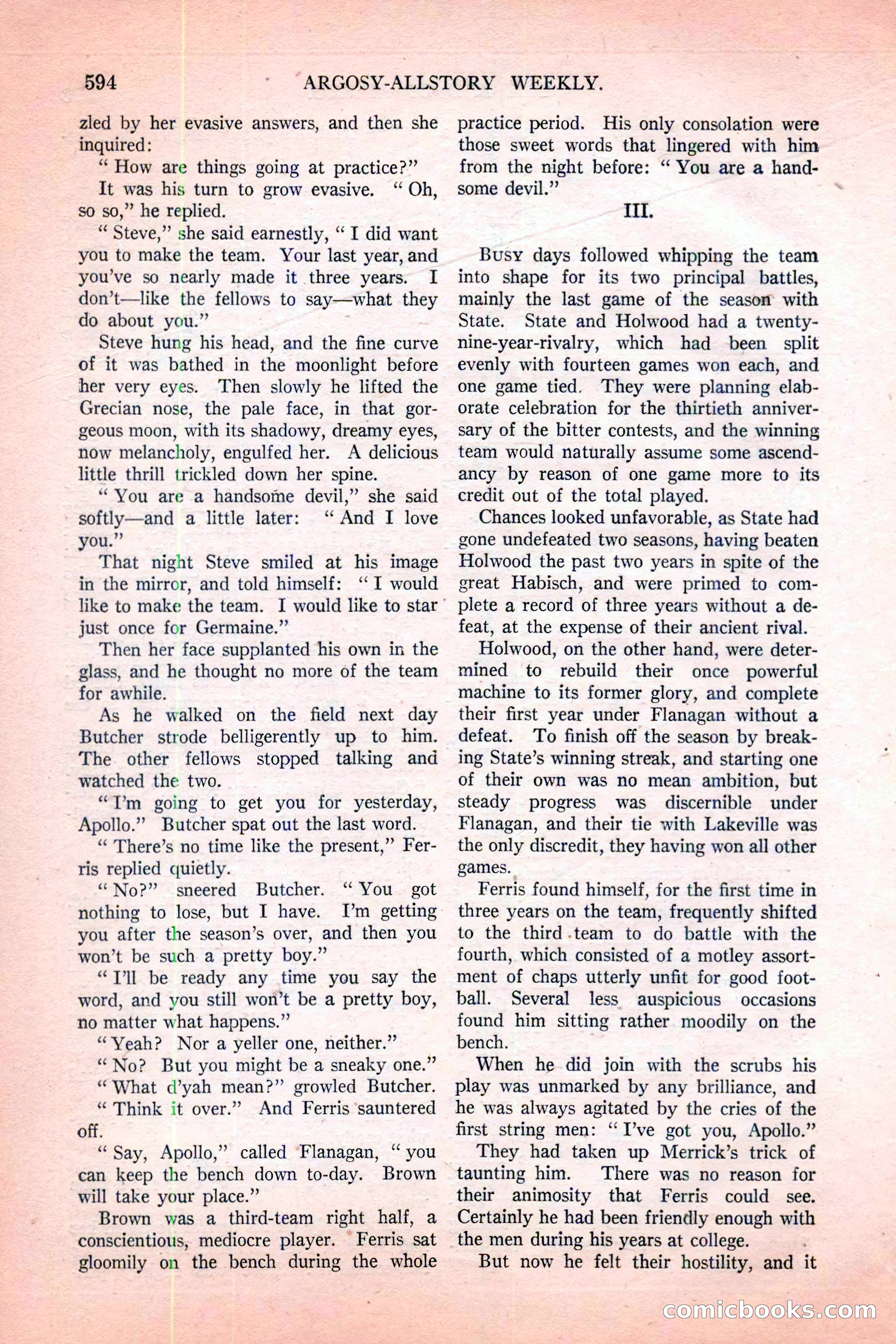 Argosy All-Story Weekly, November 12, 1927 — page 120 of 168