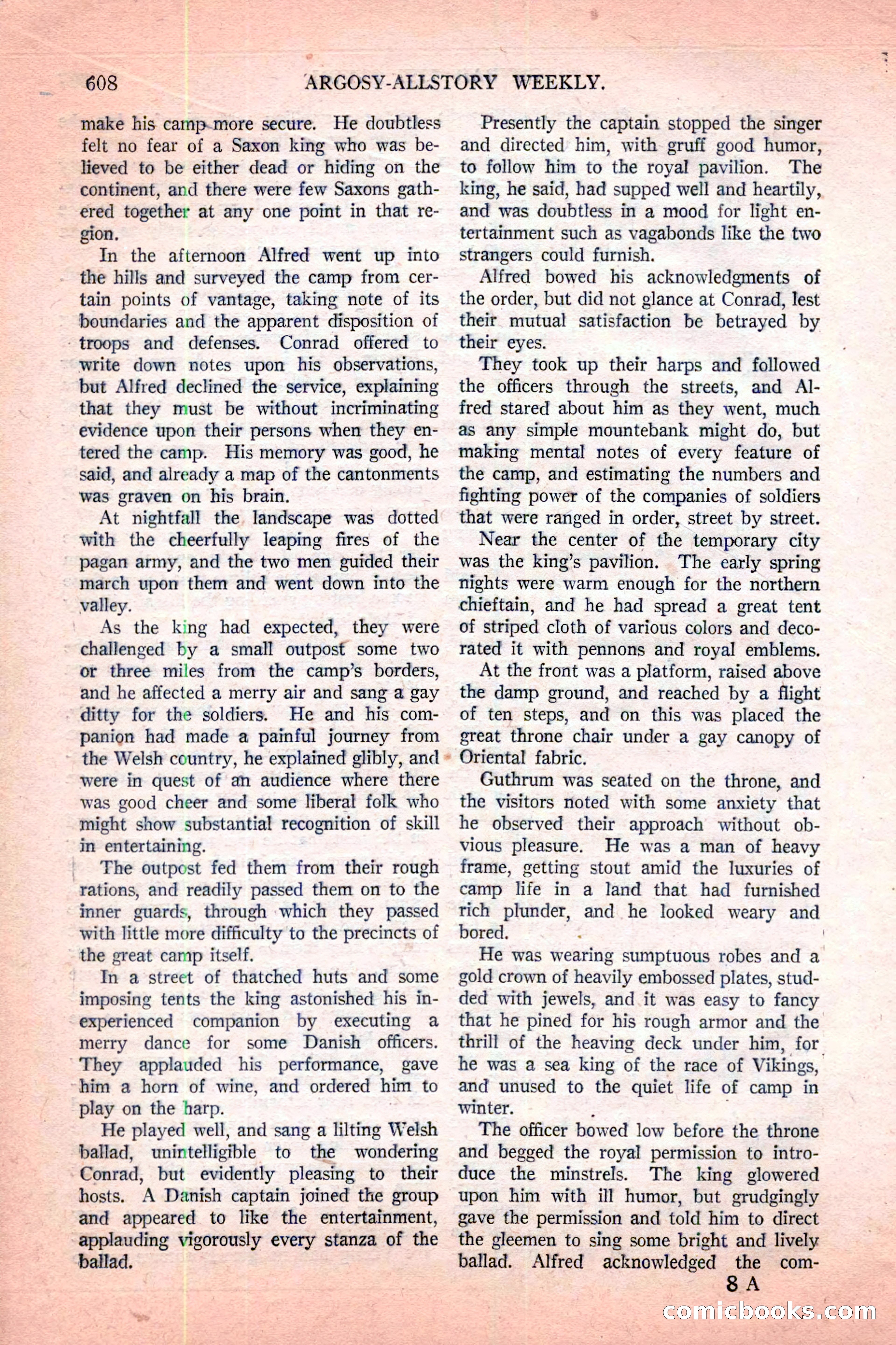 Argosy All-Story Weekly, November 12, 1927 — page 134 of 168