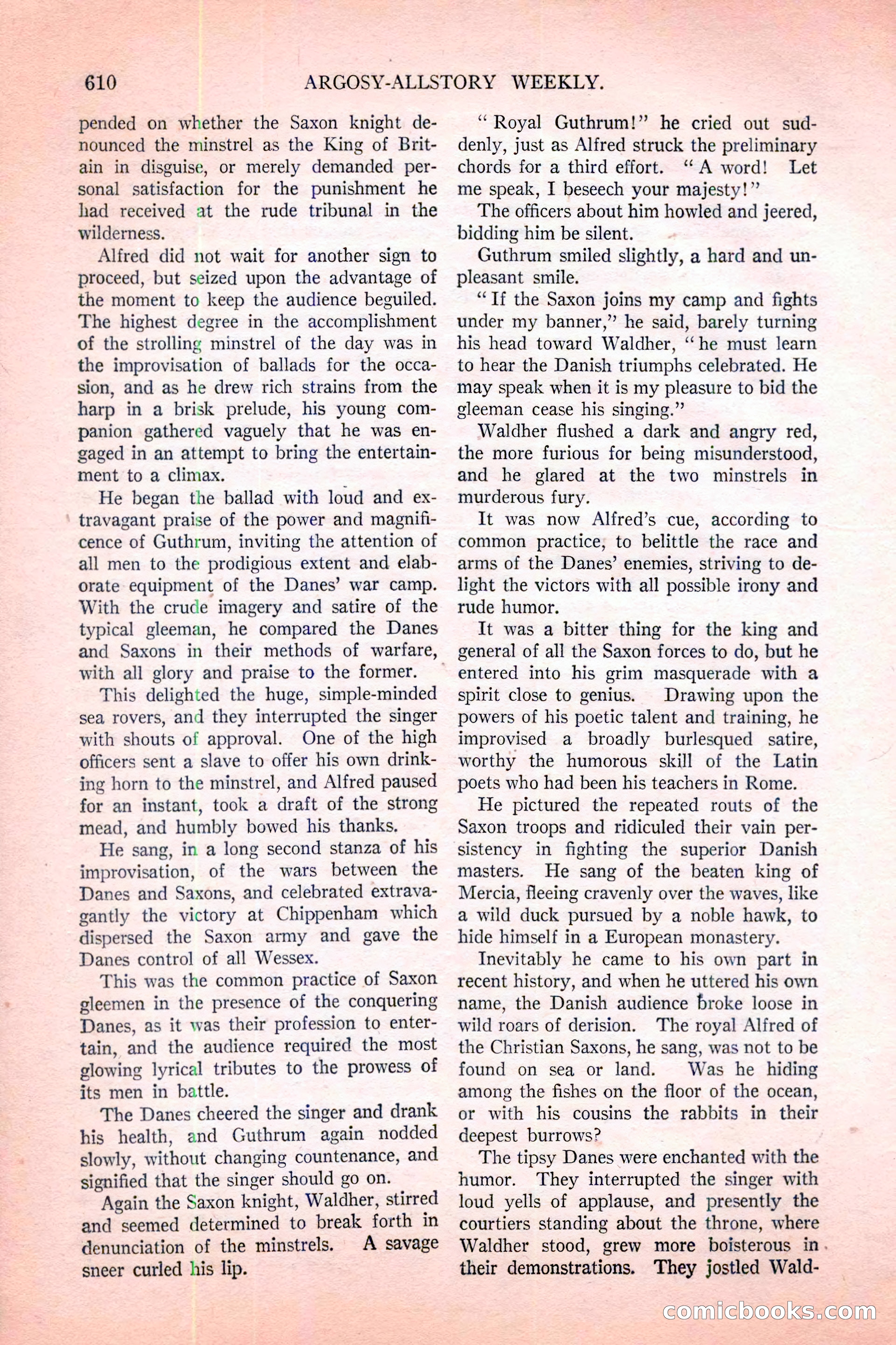 Argosy All-Story Weekly, November 12, 1927 — page 136 of 168