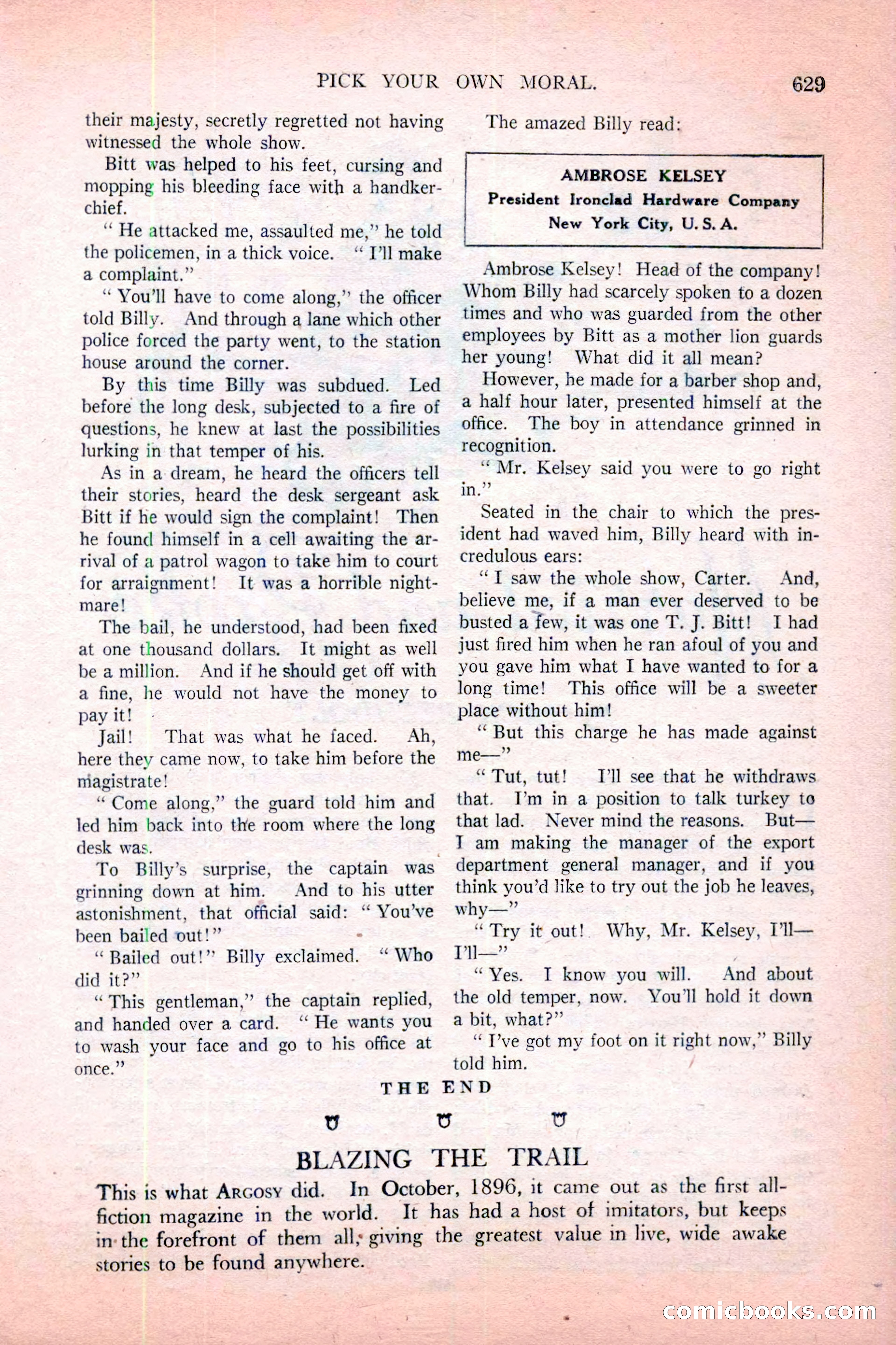 Argosy All-Story Weekly, November 12, 1927 — page 155 of 168