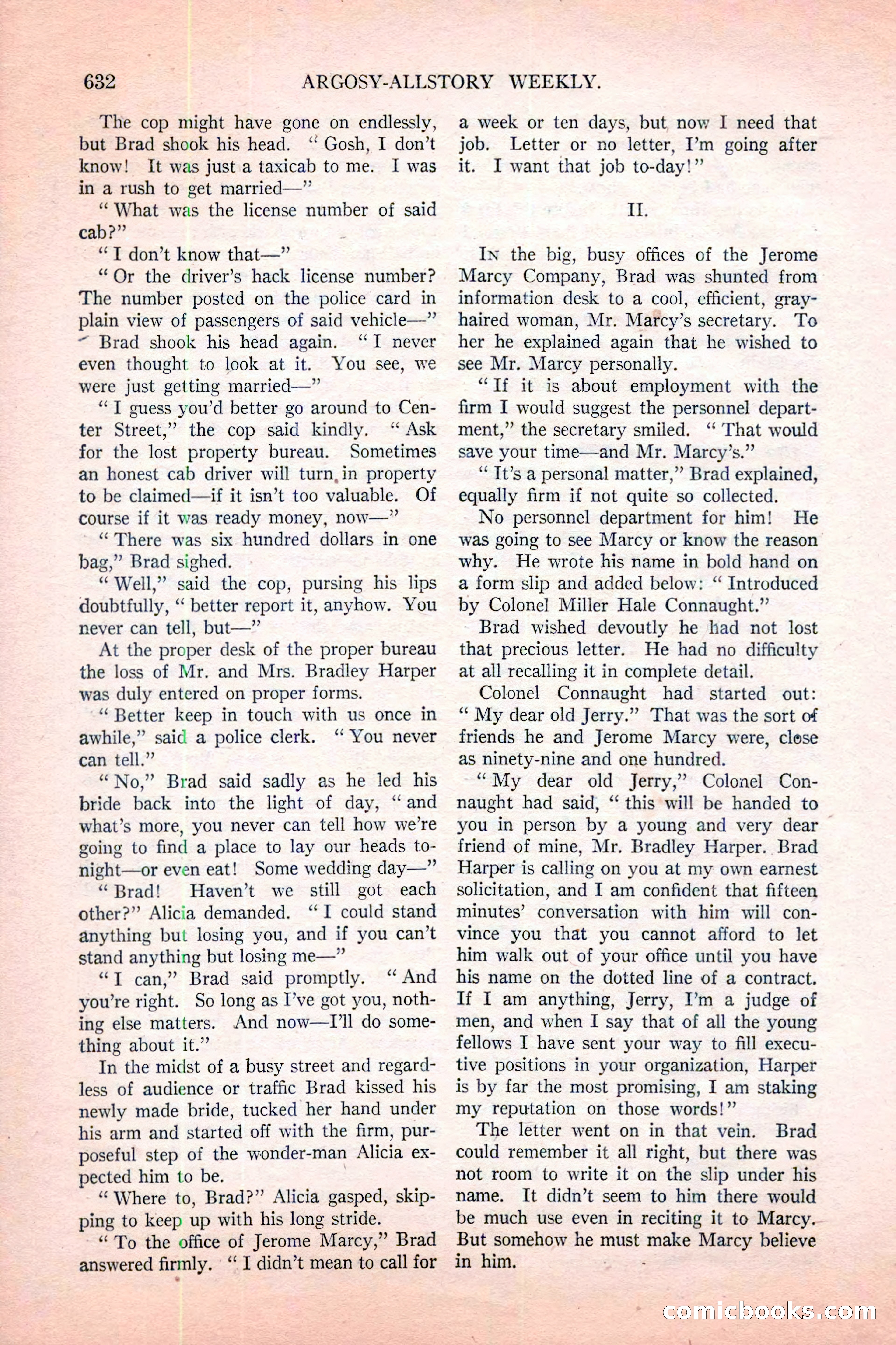 Argosy All-Story Weekly, November 12, 1927 — page 158 of 168