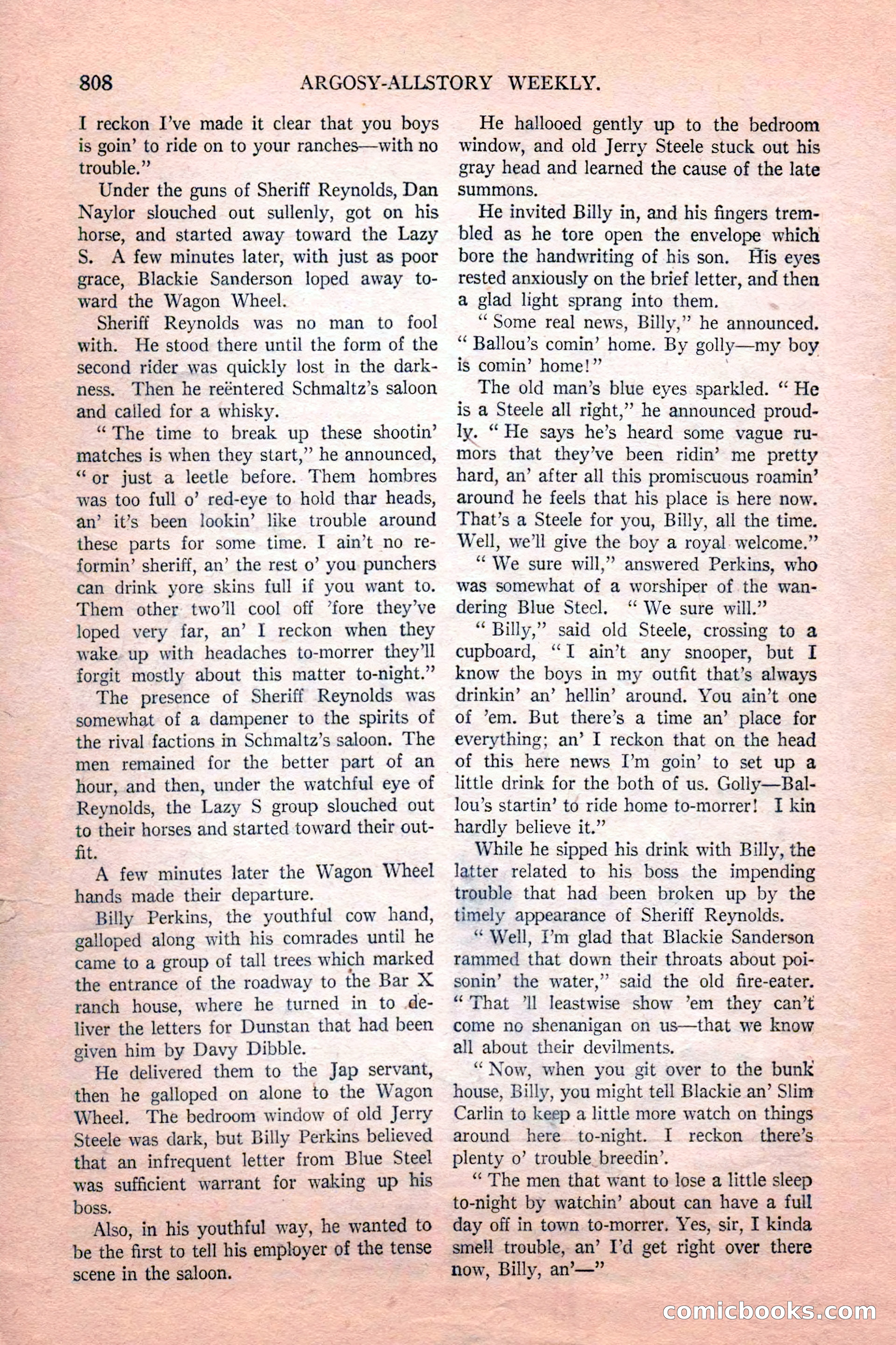 Argosy All-Story Weekly, February 18, 1928 — page 10 of 164